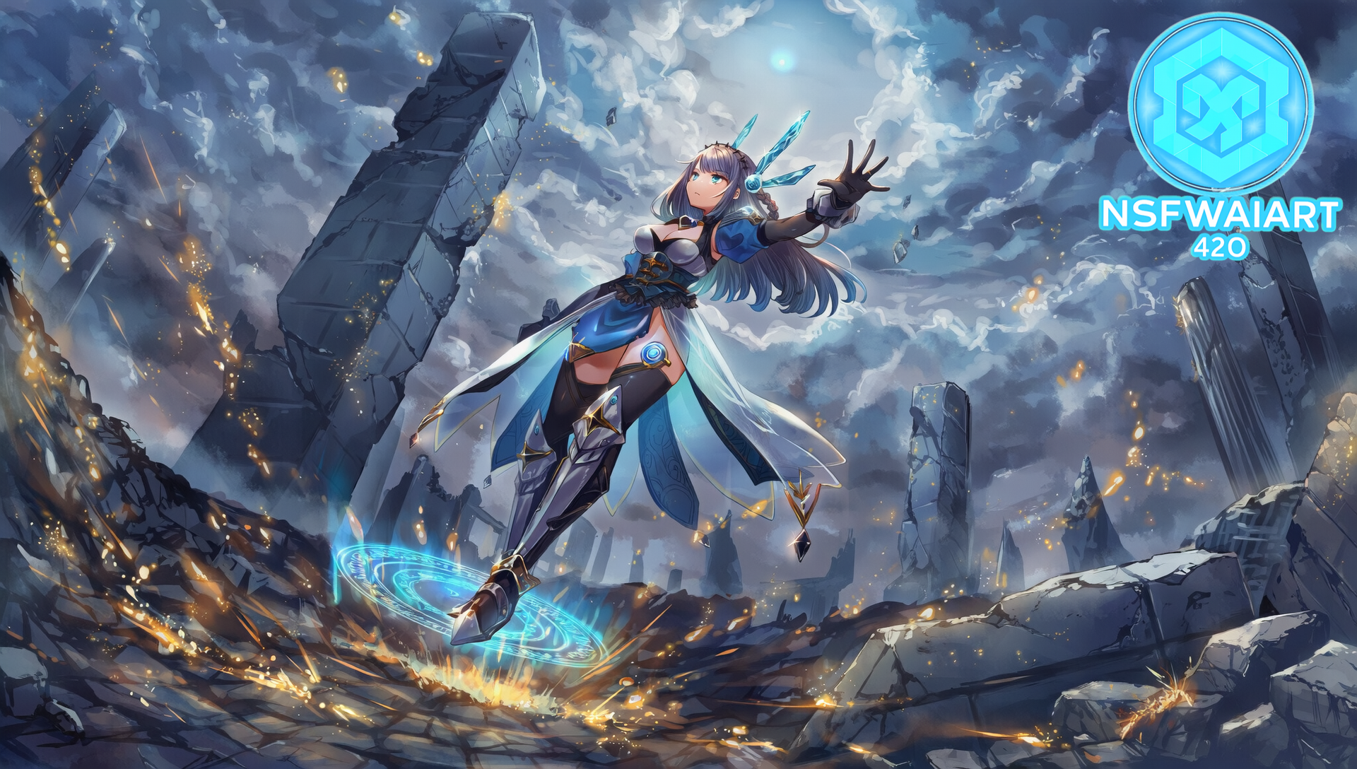 Arcane Battle Digital Art- Kagami Masara