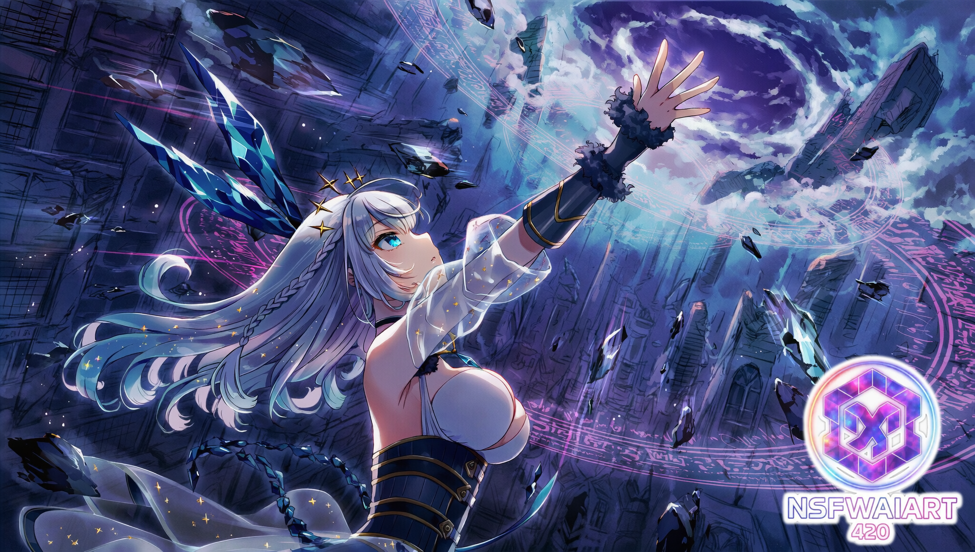 Fantasy Sorceress Digital Artwork- Kagami Masara (freebies)