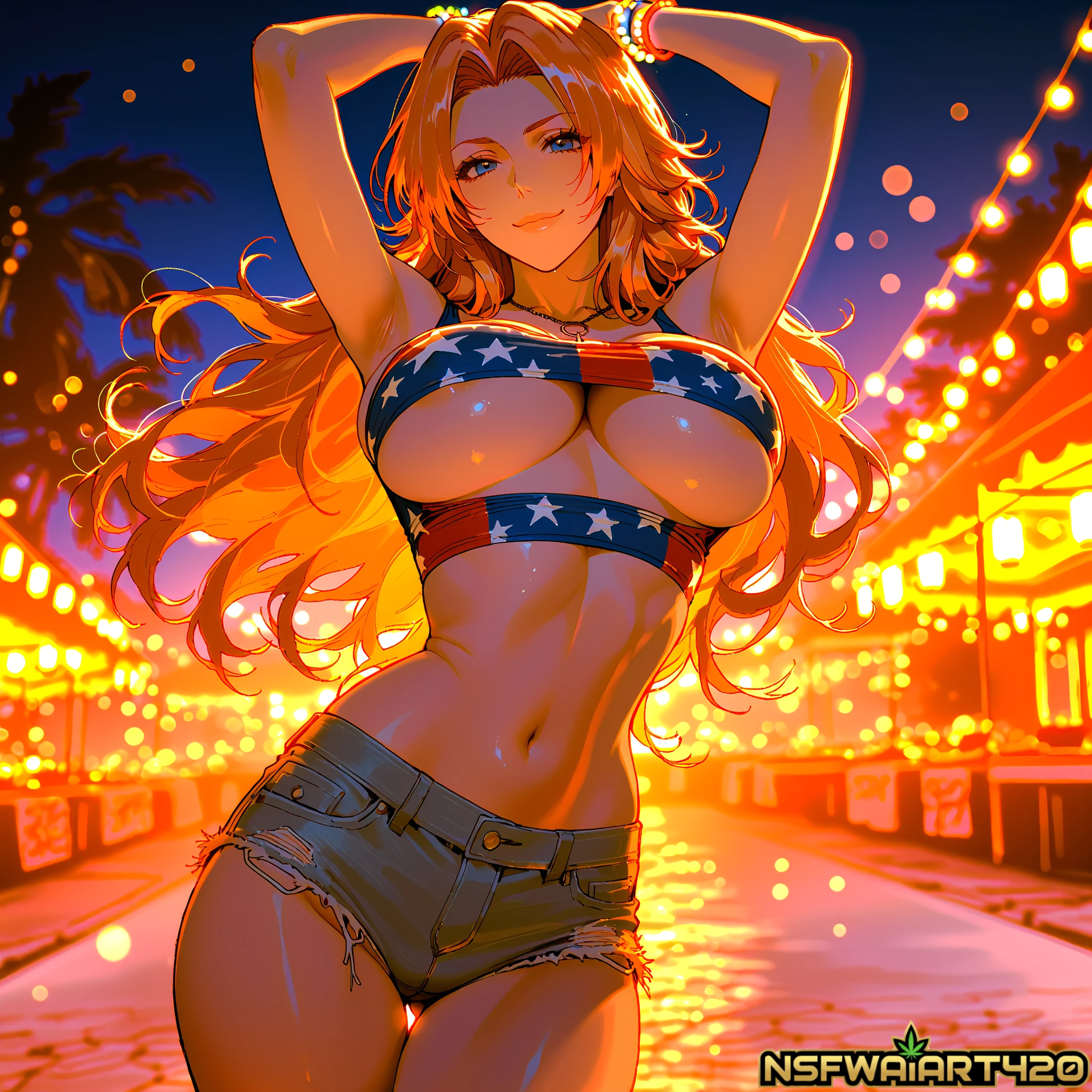 Patriotic Summer Nights Artwork-Matsumoto Rangiku