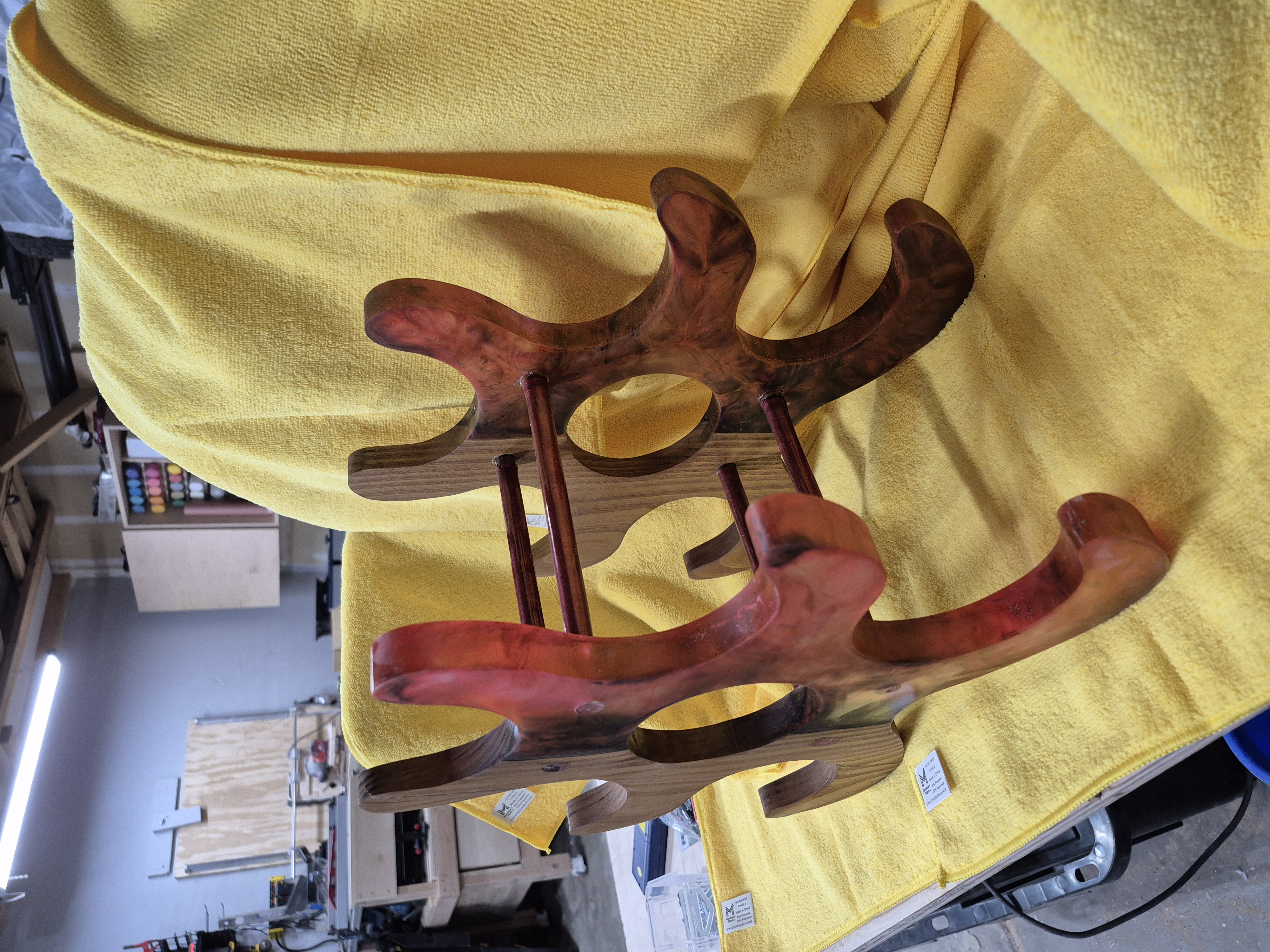 Resin - Wooden Wine Rack