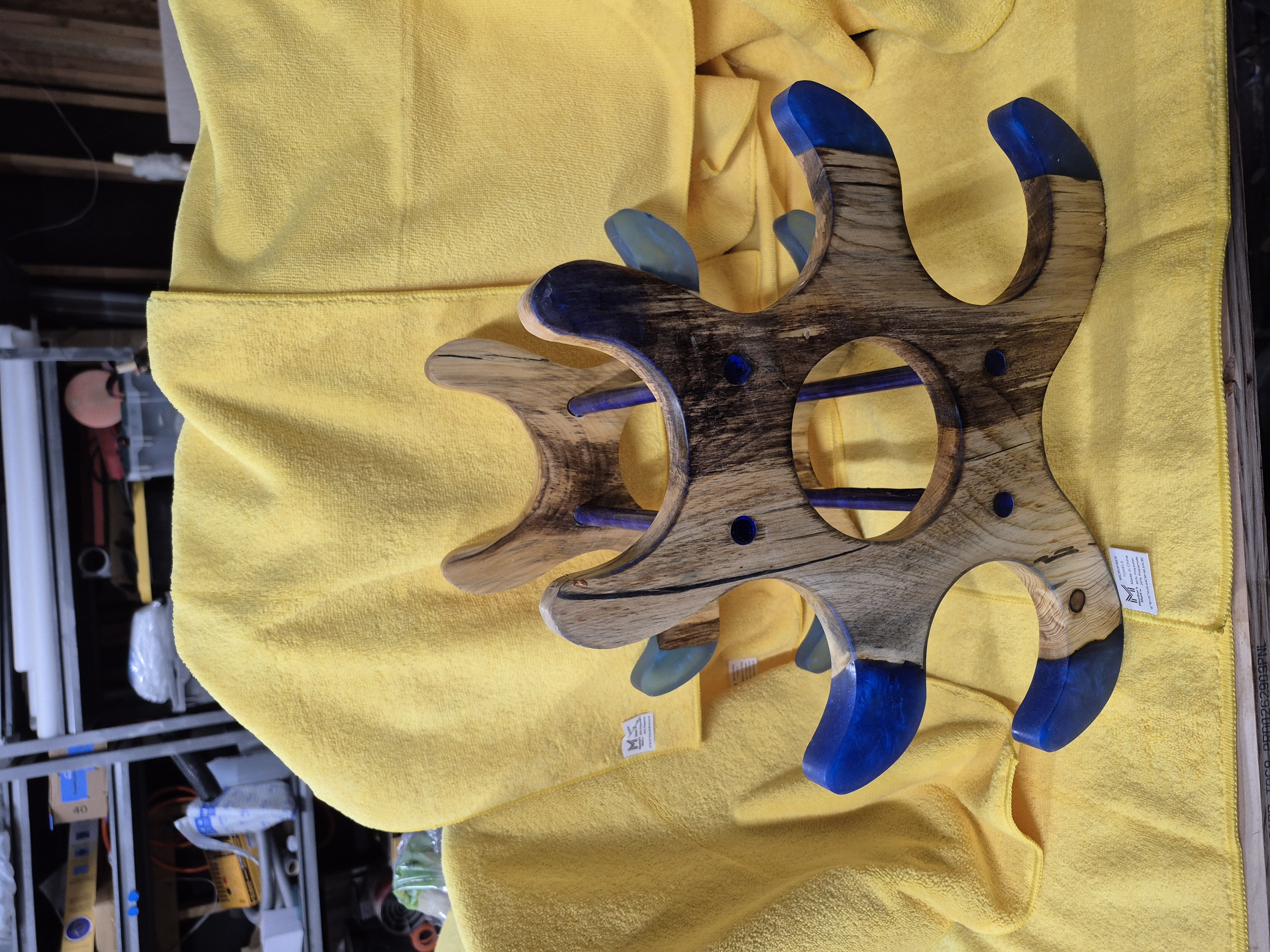 Resin - Wooden Wine Rack