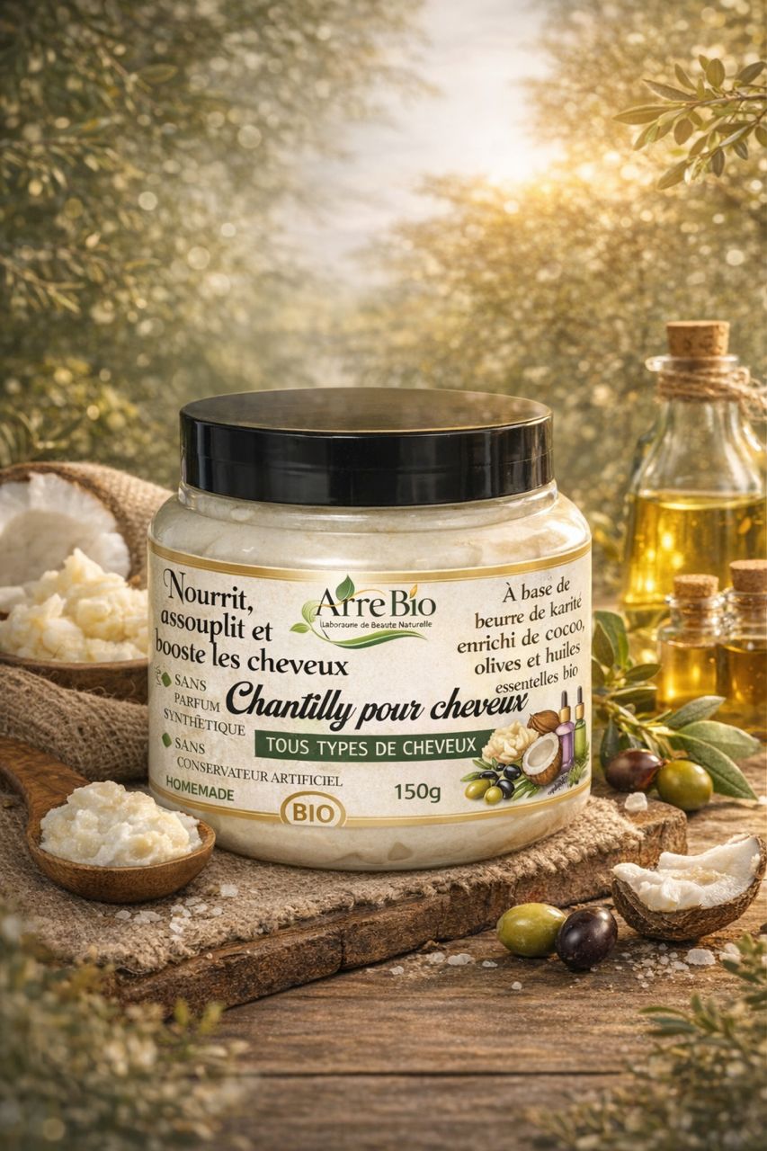 Chantilly pour cheveux Bio