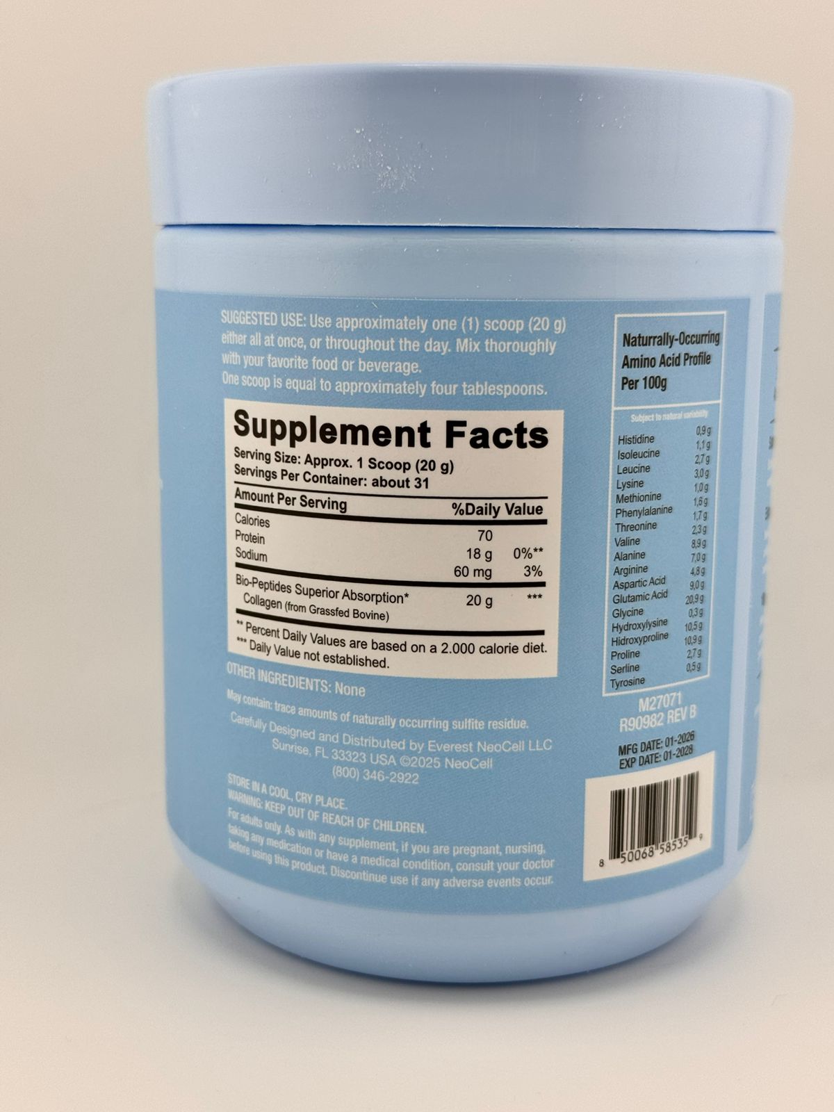 NEOCELL Collagen Bio-Peptides Protein