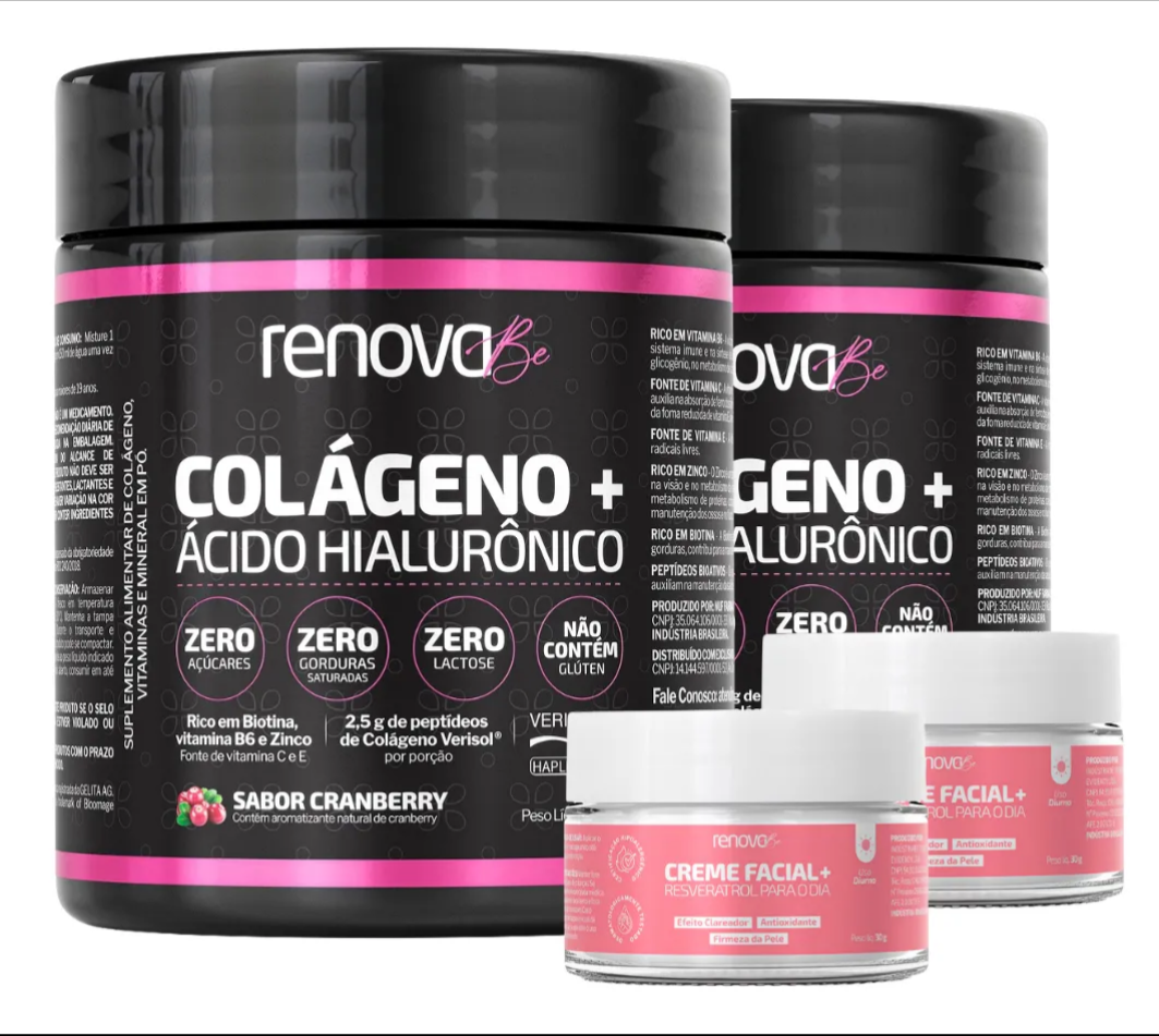 Colágeno + Ácido Hialurônico RenovaBe