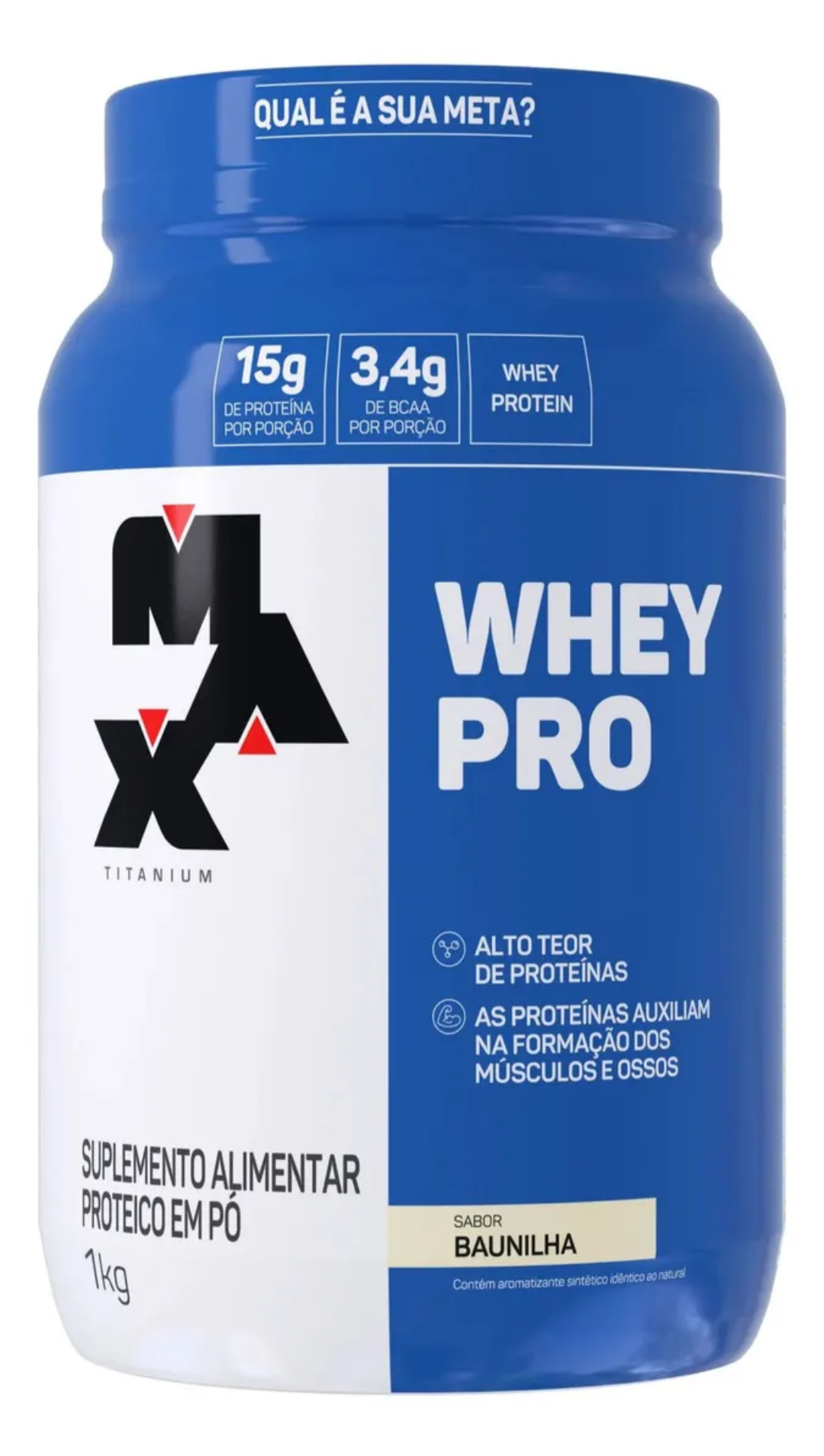 Whey Pro Max Titanium Baunilha 1kg