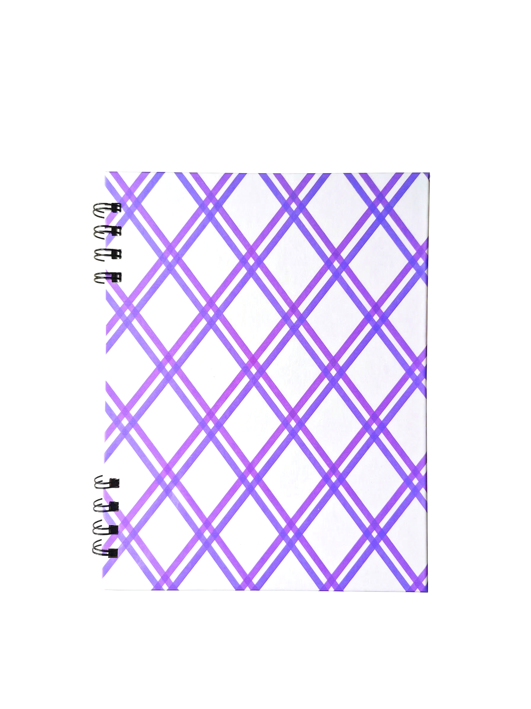 The Violet-Lattice Hardcover Spiral Notebook (7" x 9")