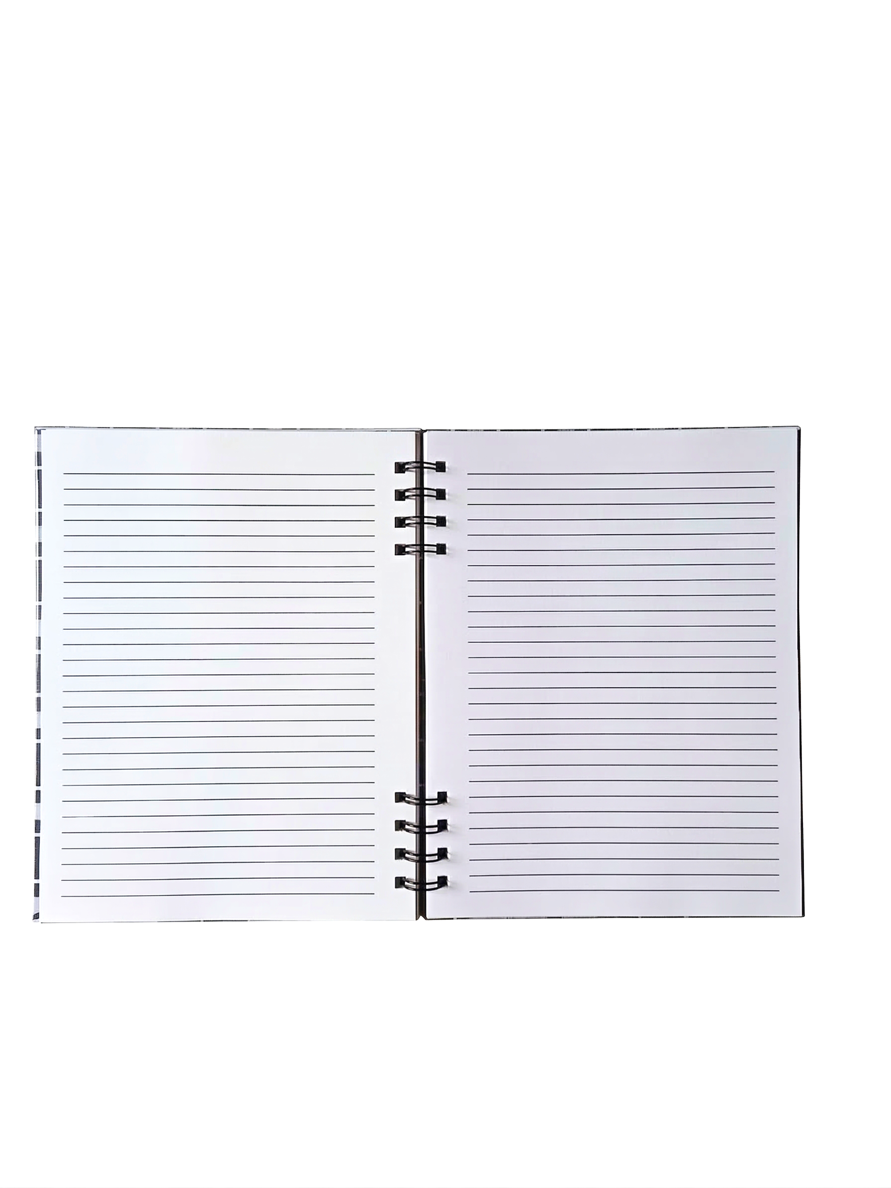 The Slate-Plaid Hardcover Spiral Notebook (7" x 9")
