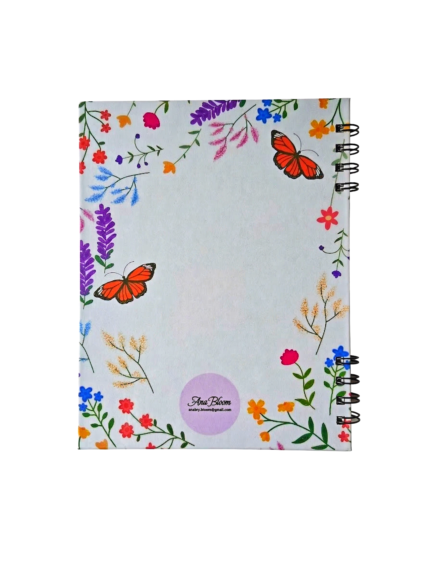 Follow The Light Hardcover Spiral Notebook (7" x 9")