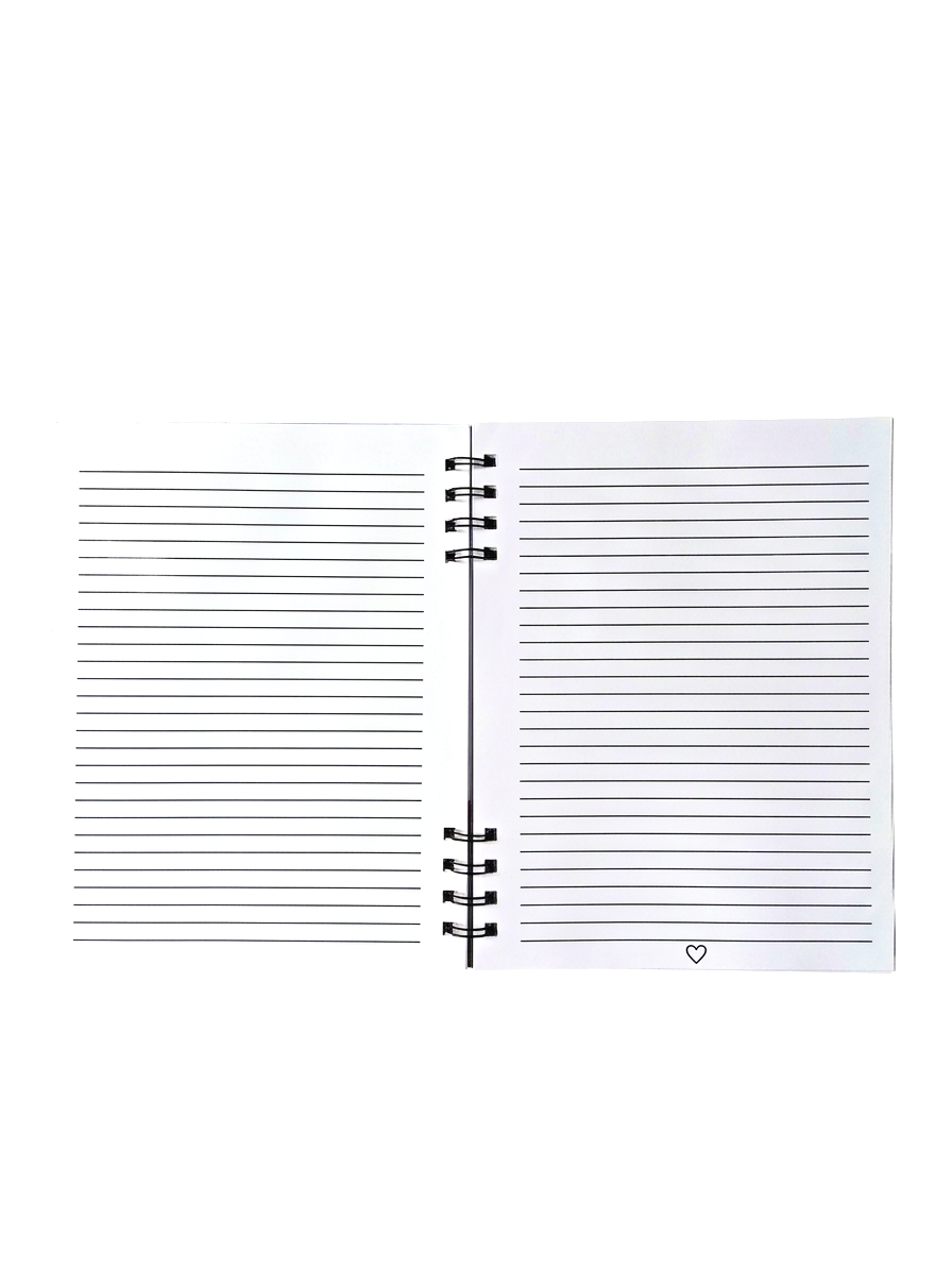 The Royal-Amethyst Hardcover Spiral Notebook (7" x 9")