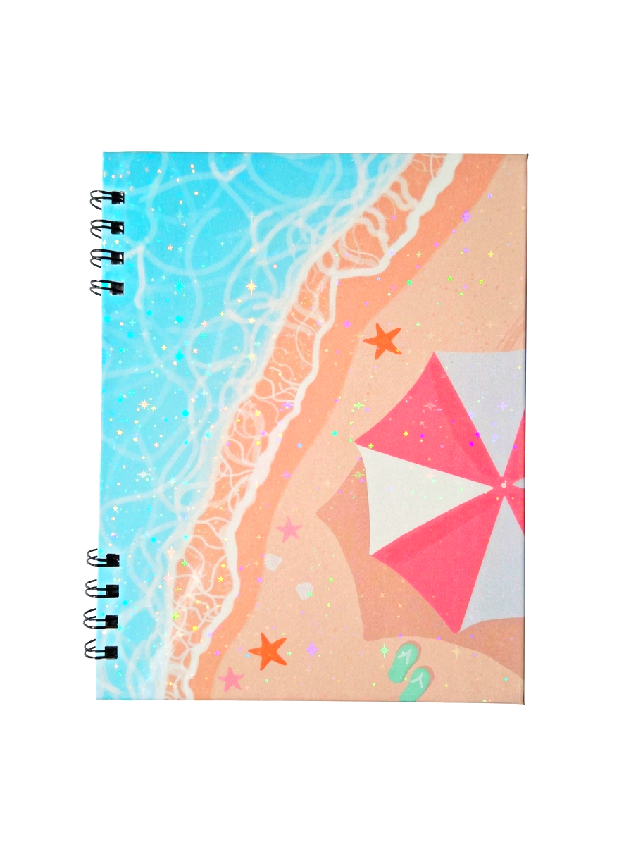 The Sovereign Beach Hardcover Spiral Notebook (7" x 9")