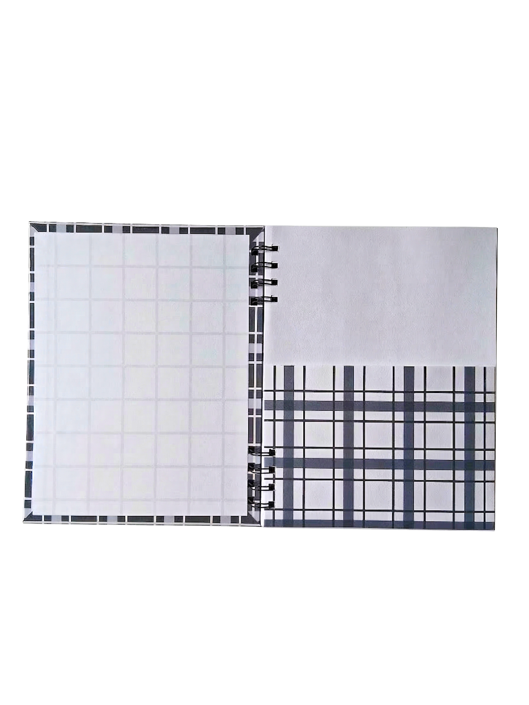 The Slate-Plaid Hardcover Spiral Notebook (7" x 9")