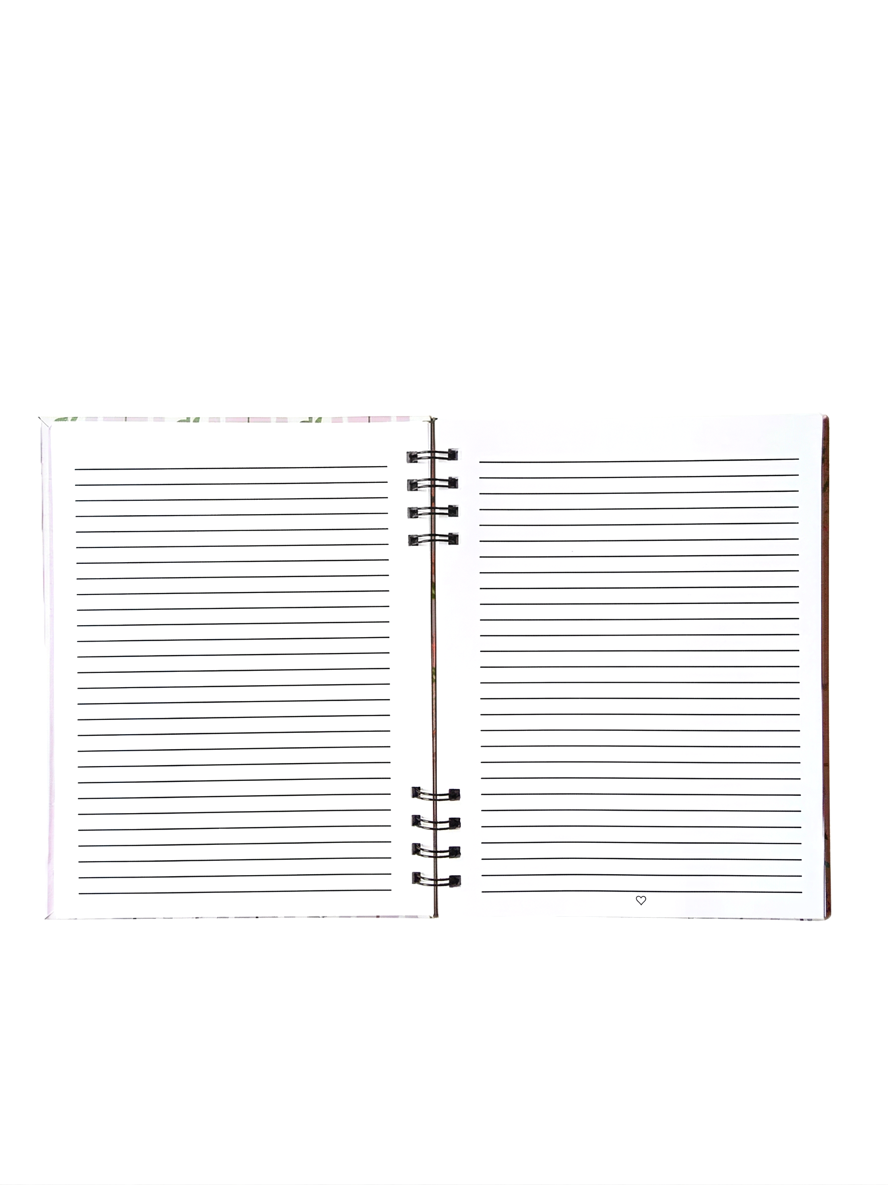 Ana Bloom Hardcover Spiral Notebook (7" x 9")