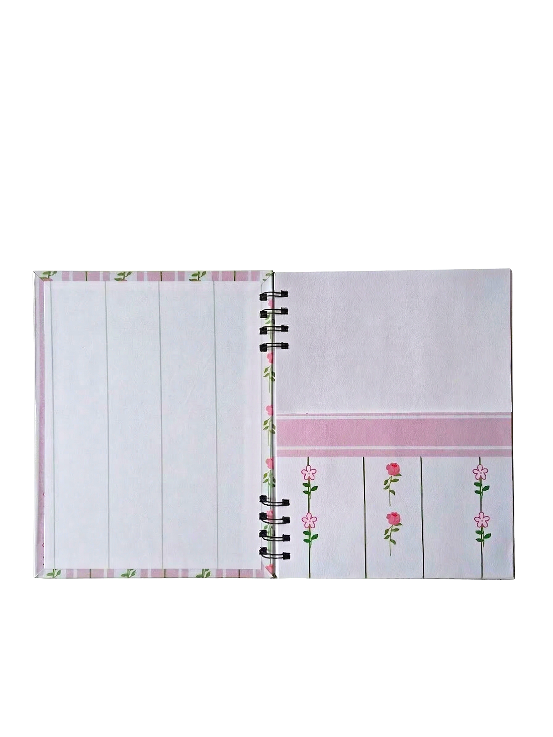 Ana Bloom Hardcover Spiral Notebook (7" x 9")