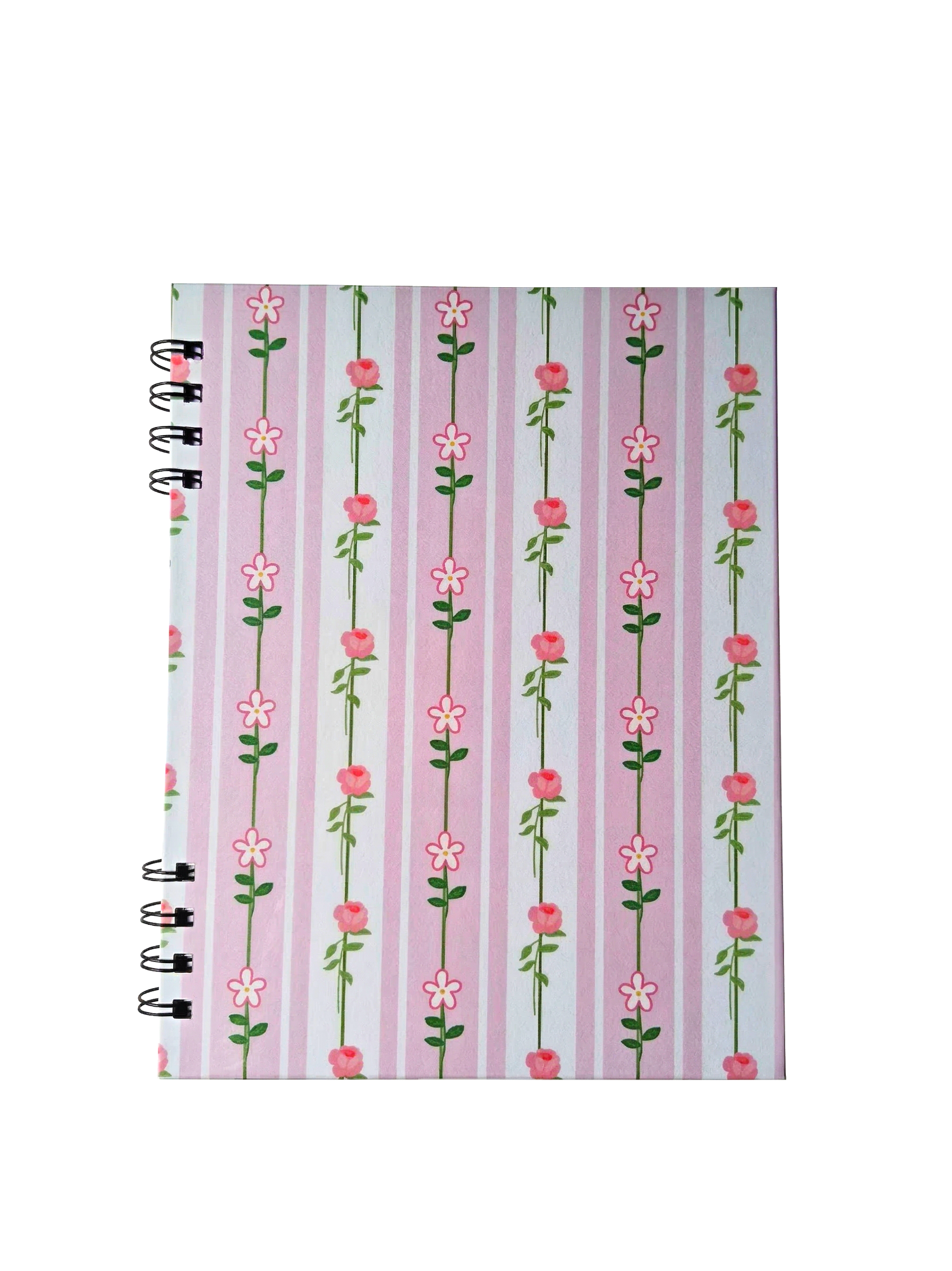 Ana Bloom Hardcover Spiral Notebook (7" x 9")