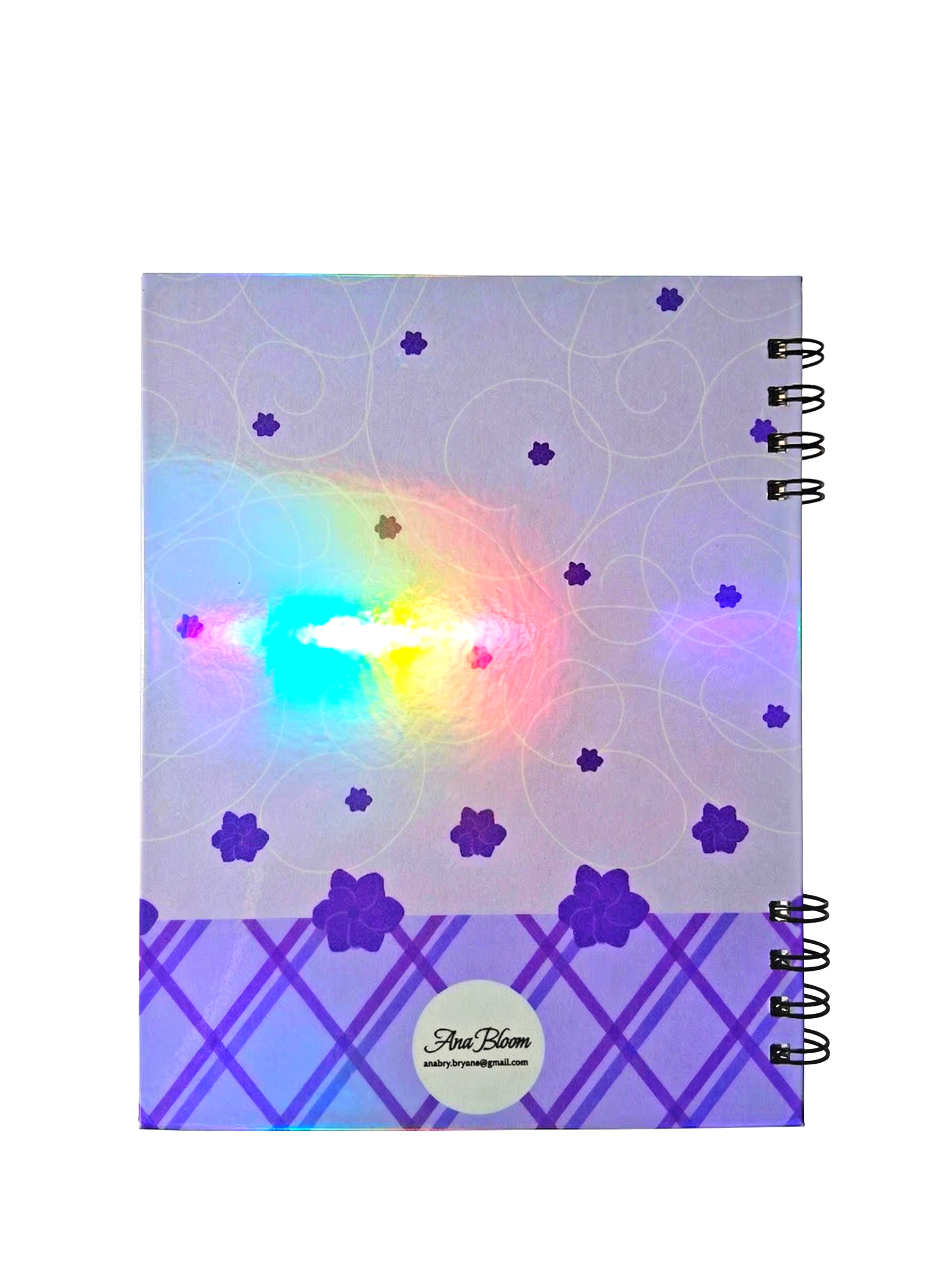 The Royal-Amethyst Hardcover Spiral Notebook (7" x 9")
