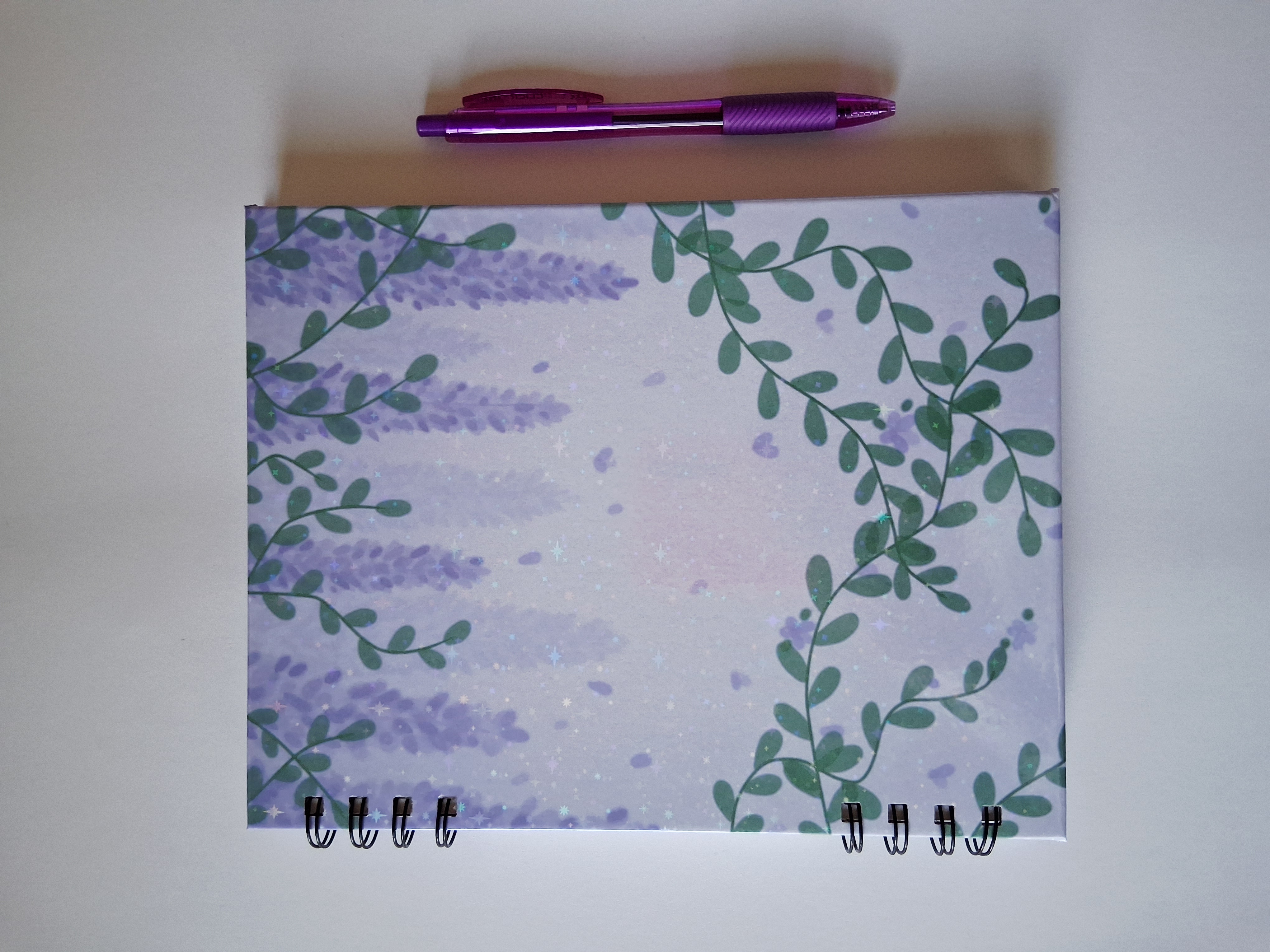 The Lavender-Grace Hardcover Spiral Notebook (7" x 9")