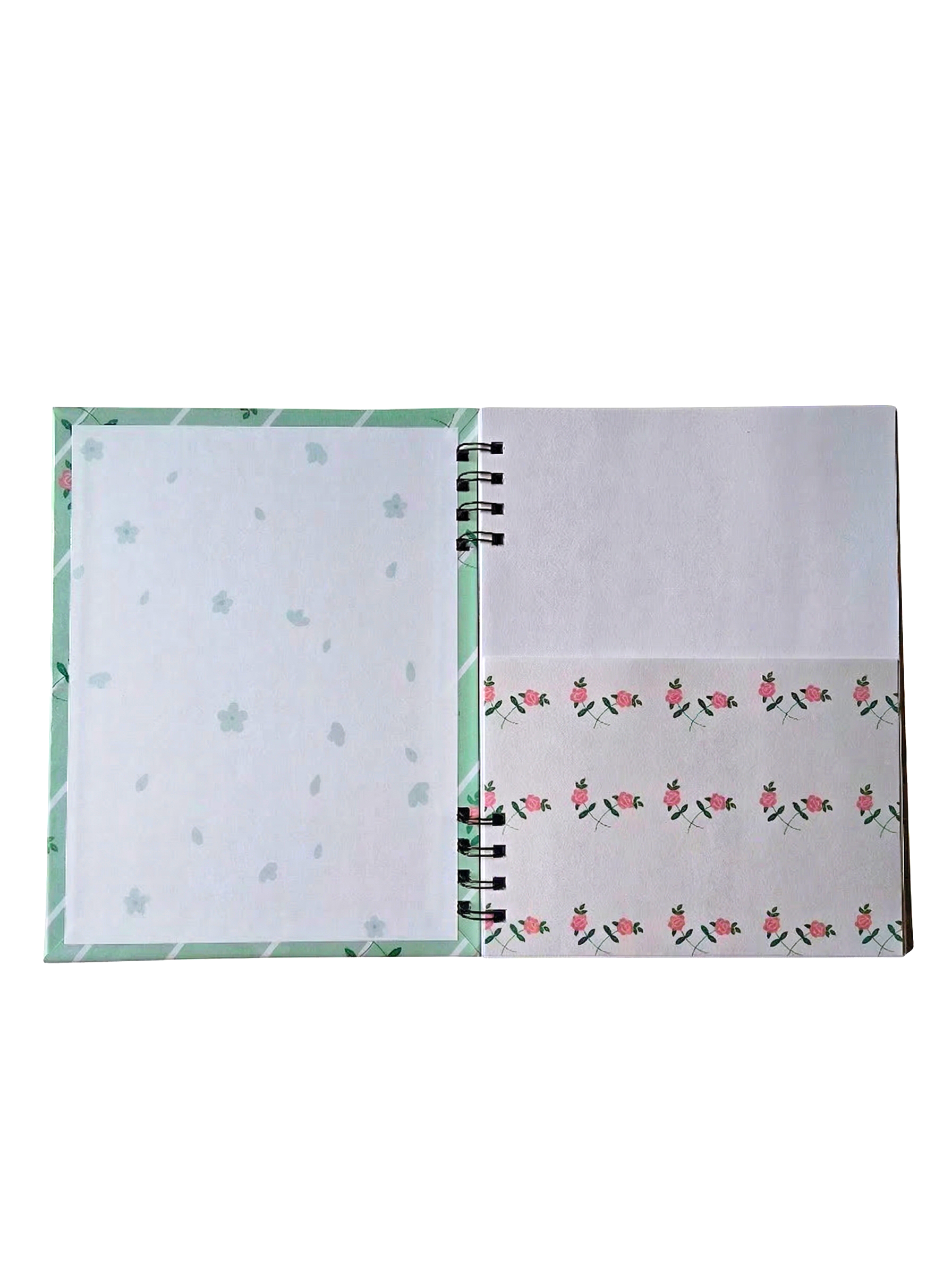 The Rose-Mint Hardcover Spiral Notebook (7" x 9")