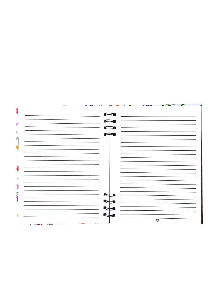 Follow The Light Hardcover Spiral Notebook (7" x 9")