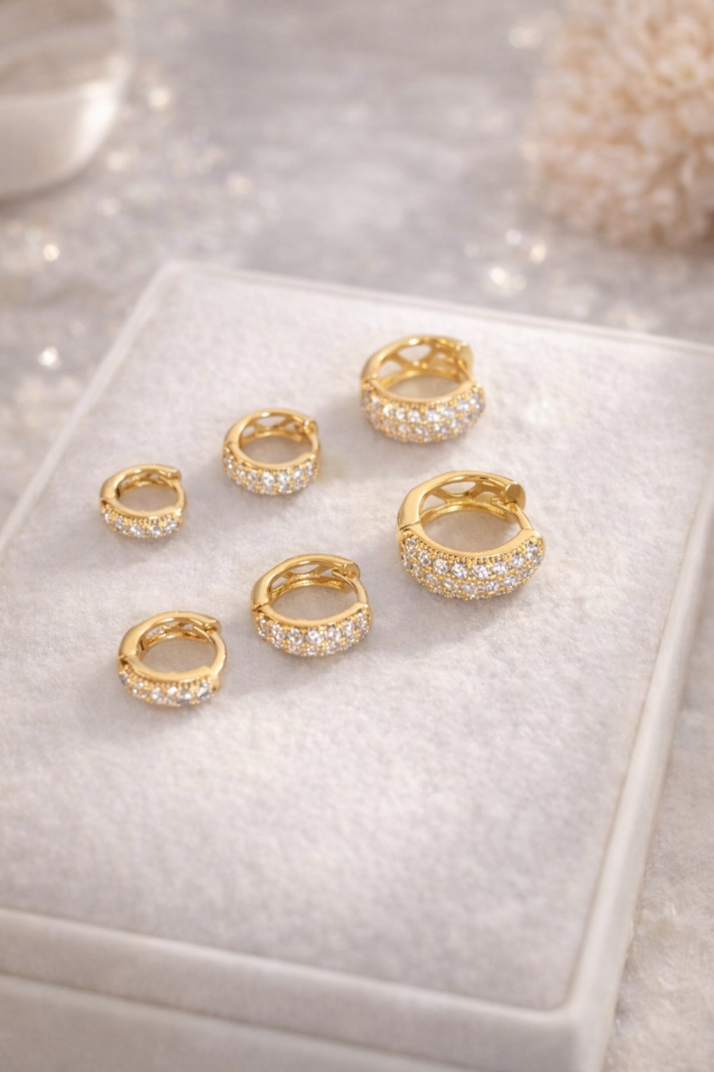 Brincos Trio Cravejado