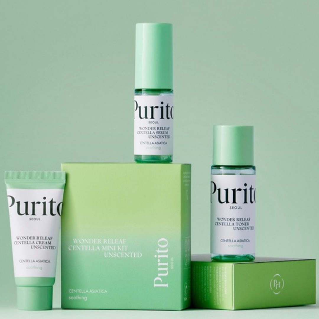 PURITO - WONDER RELEAF  CENTELLA MINI KIT UNSCENTED