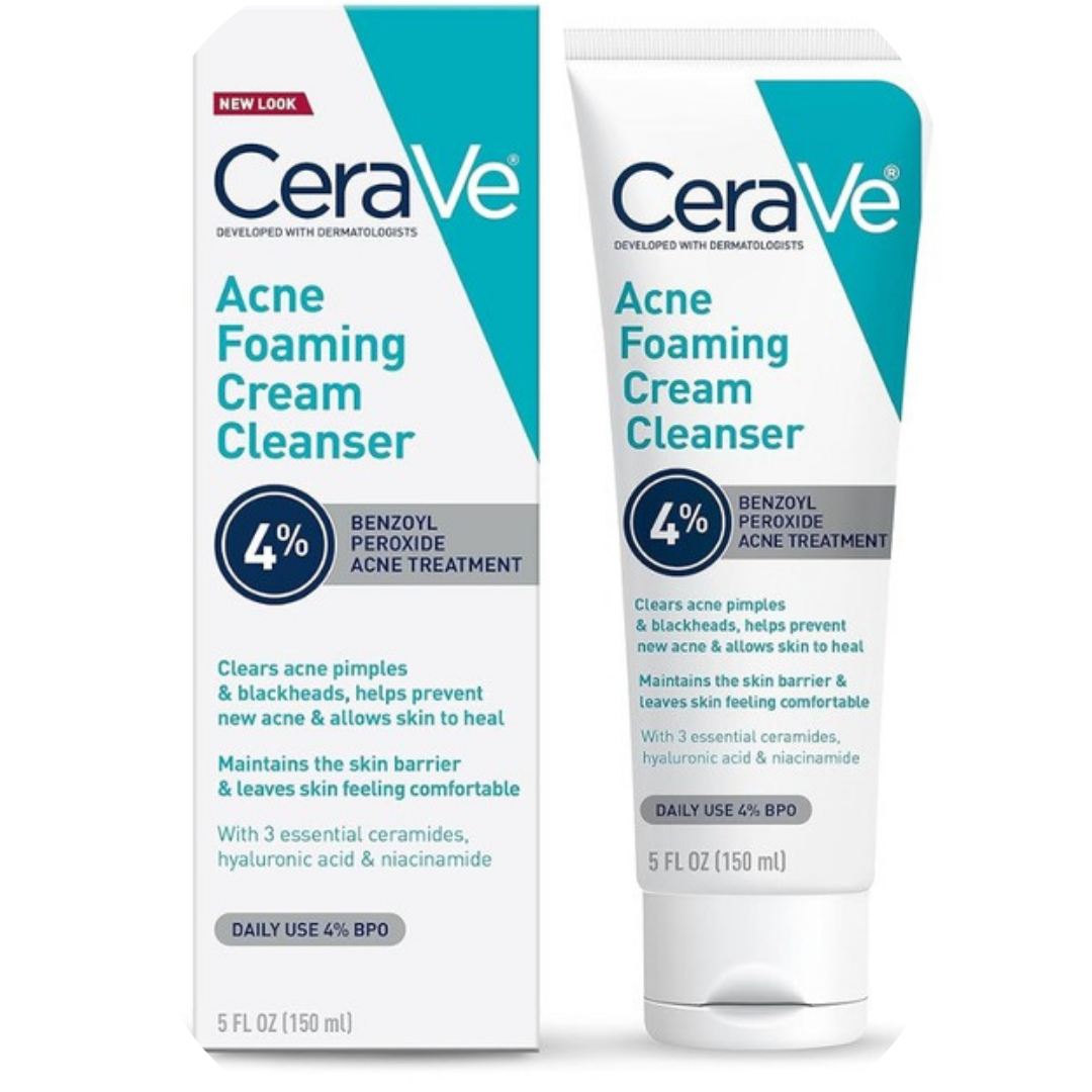 CREMA LIMPIADORA FACIAL PARA ACNÉ CON PERÓXIDO DE BENZOILO