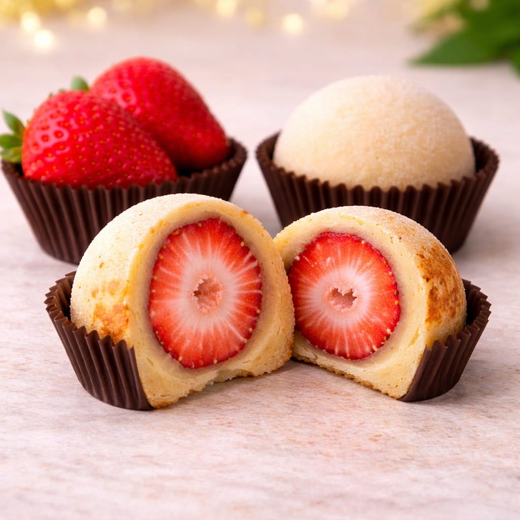 BRIGADEIRO SURPRESA DE MORANGO