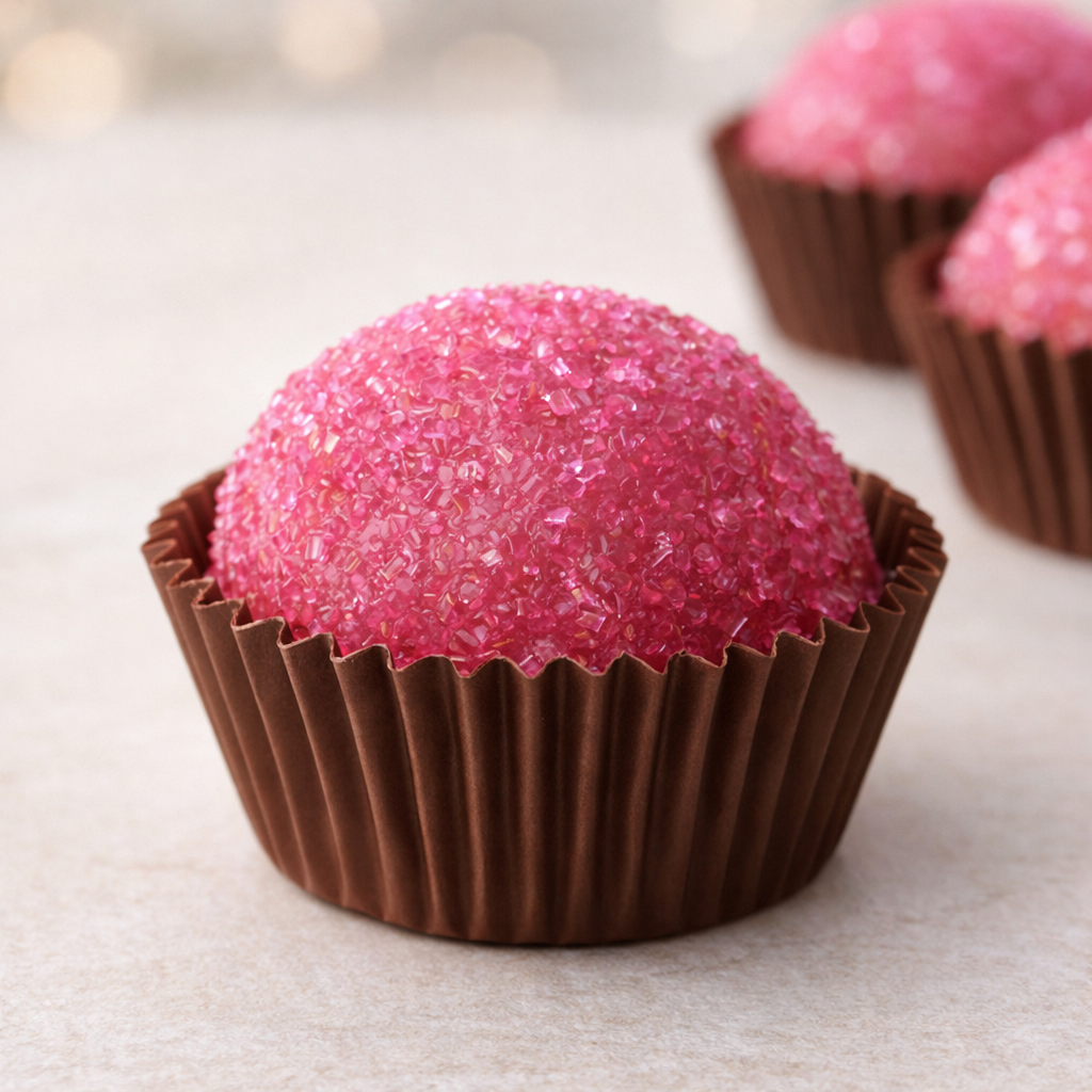 BRIGADEIRO BEIJO DE MORANGO