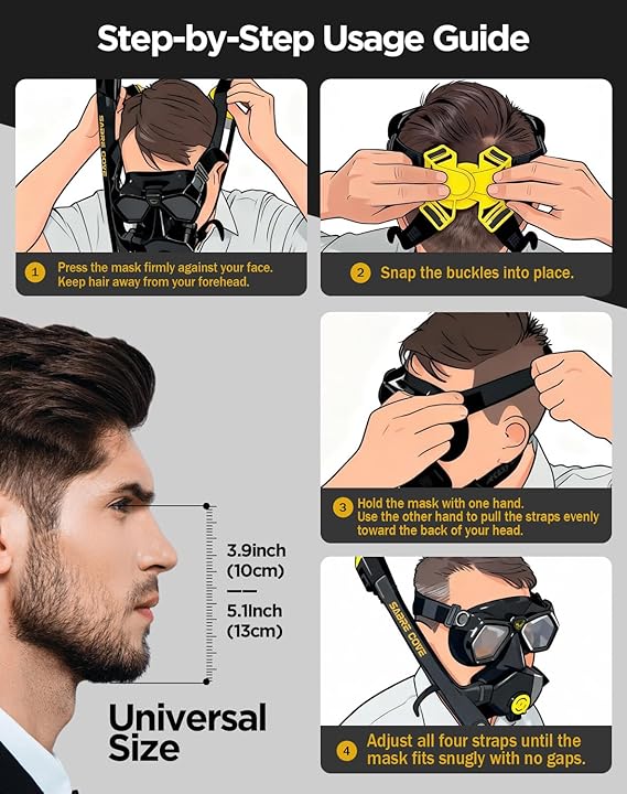 Full Face Snorkel Mask for Adults Teen