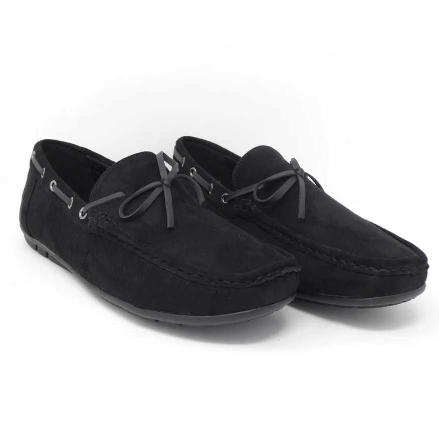 Black Suede Moccasin