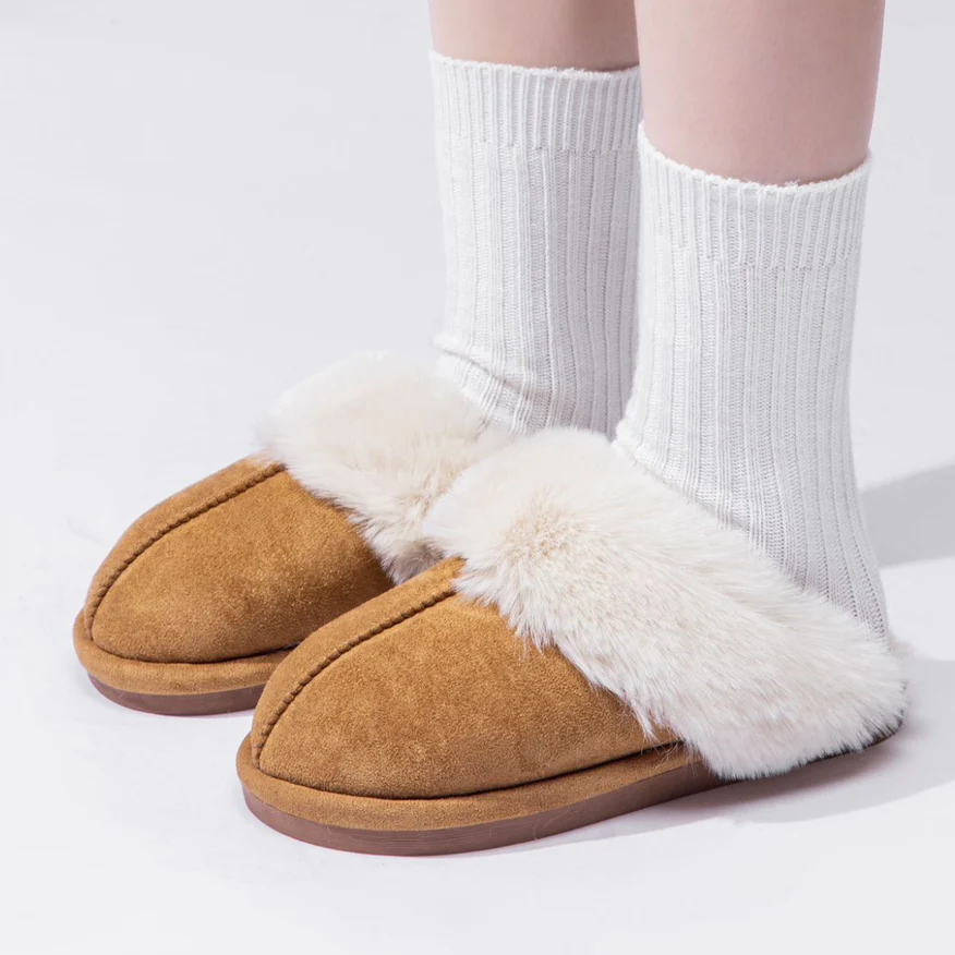 Comfortable women's slipper Camel Beige