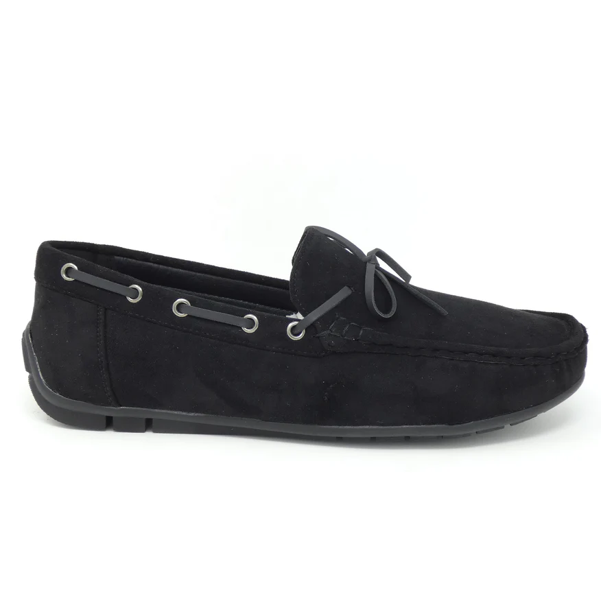 Black Suede Moccasin