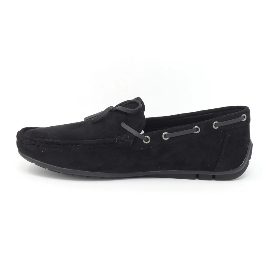 Black Suede Moccasin