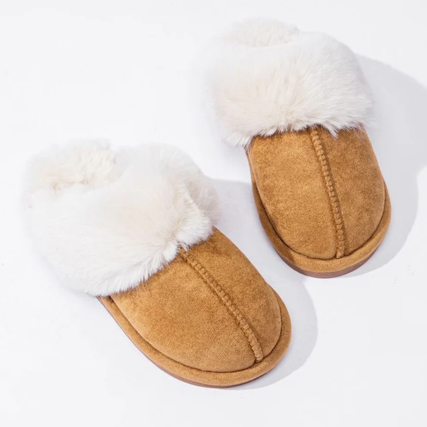 Comfortable women's slipper Camel Beige