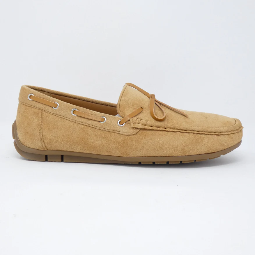 Beige Suede Moccasin