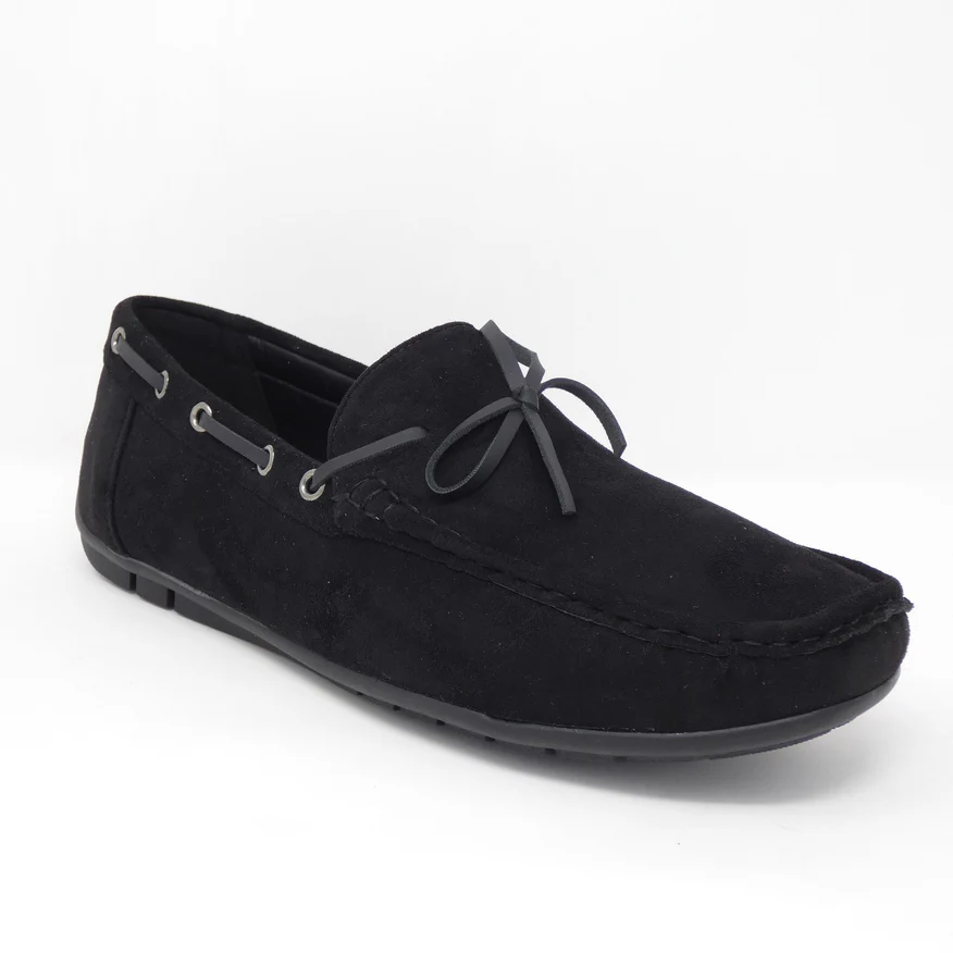 Black Suede Moccasin