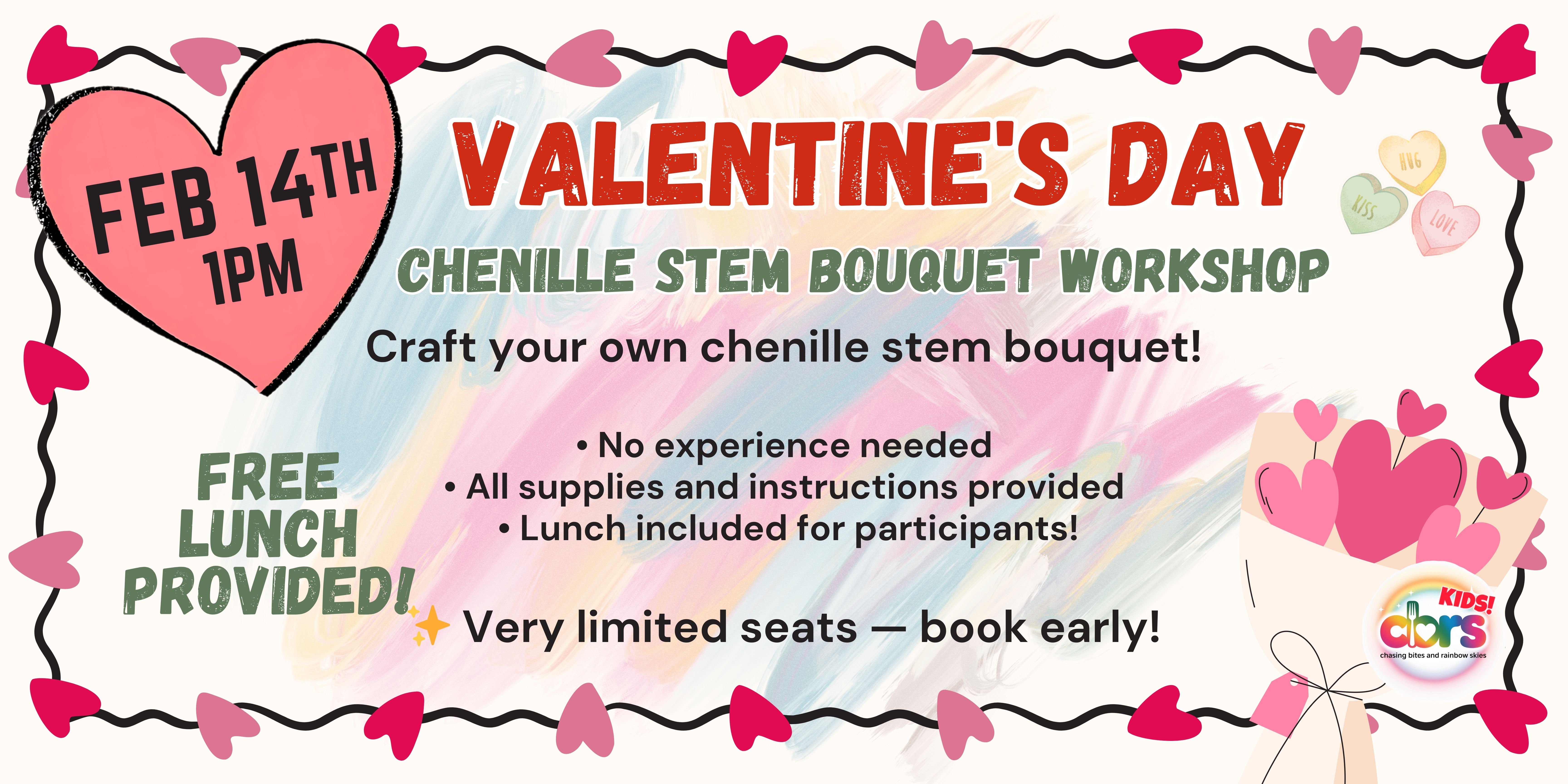Valentine's Day Chenille Bouquet Workshop