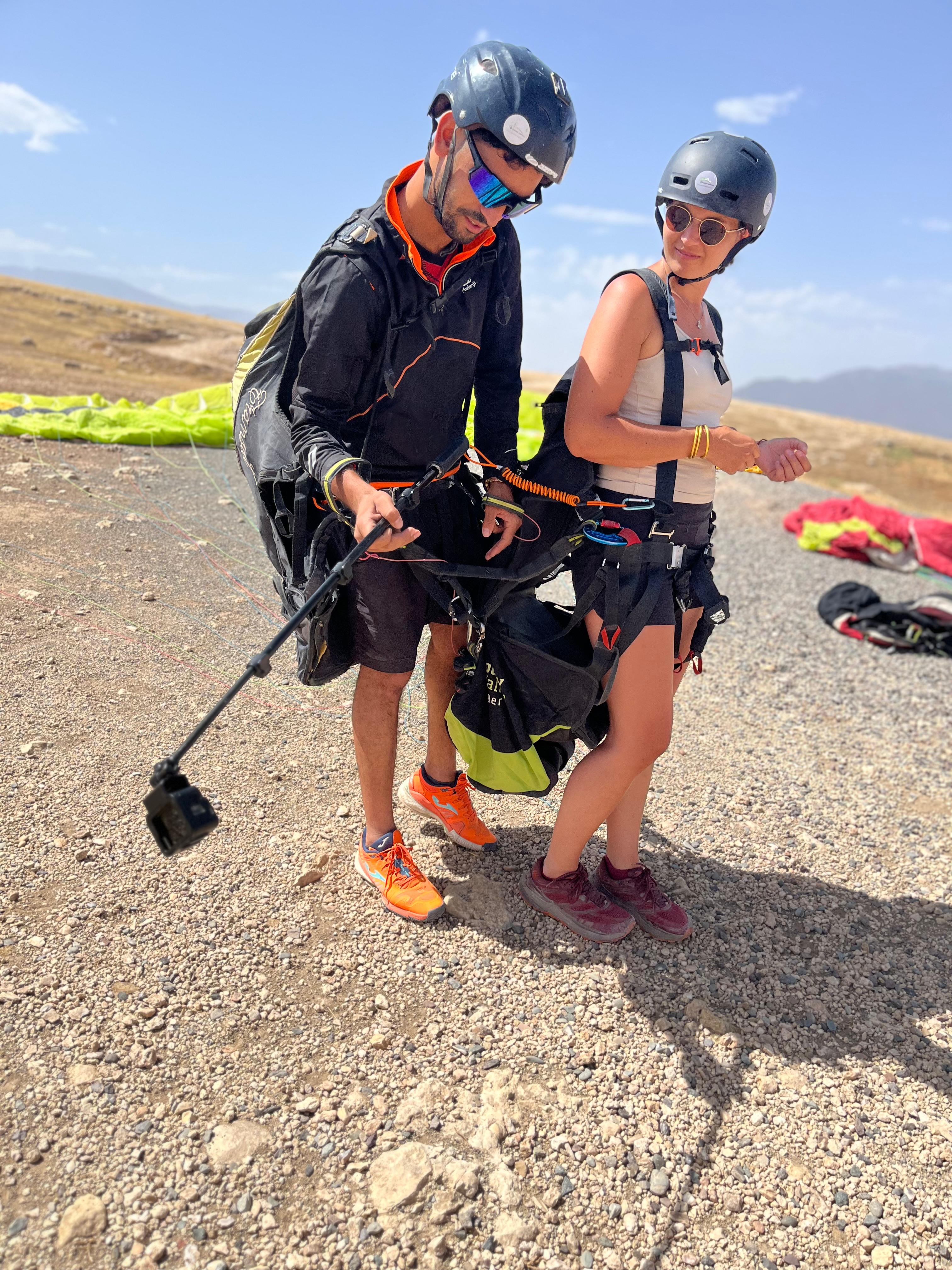 Camel Ride & Paragliding Experience in Aguergour
