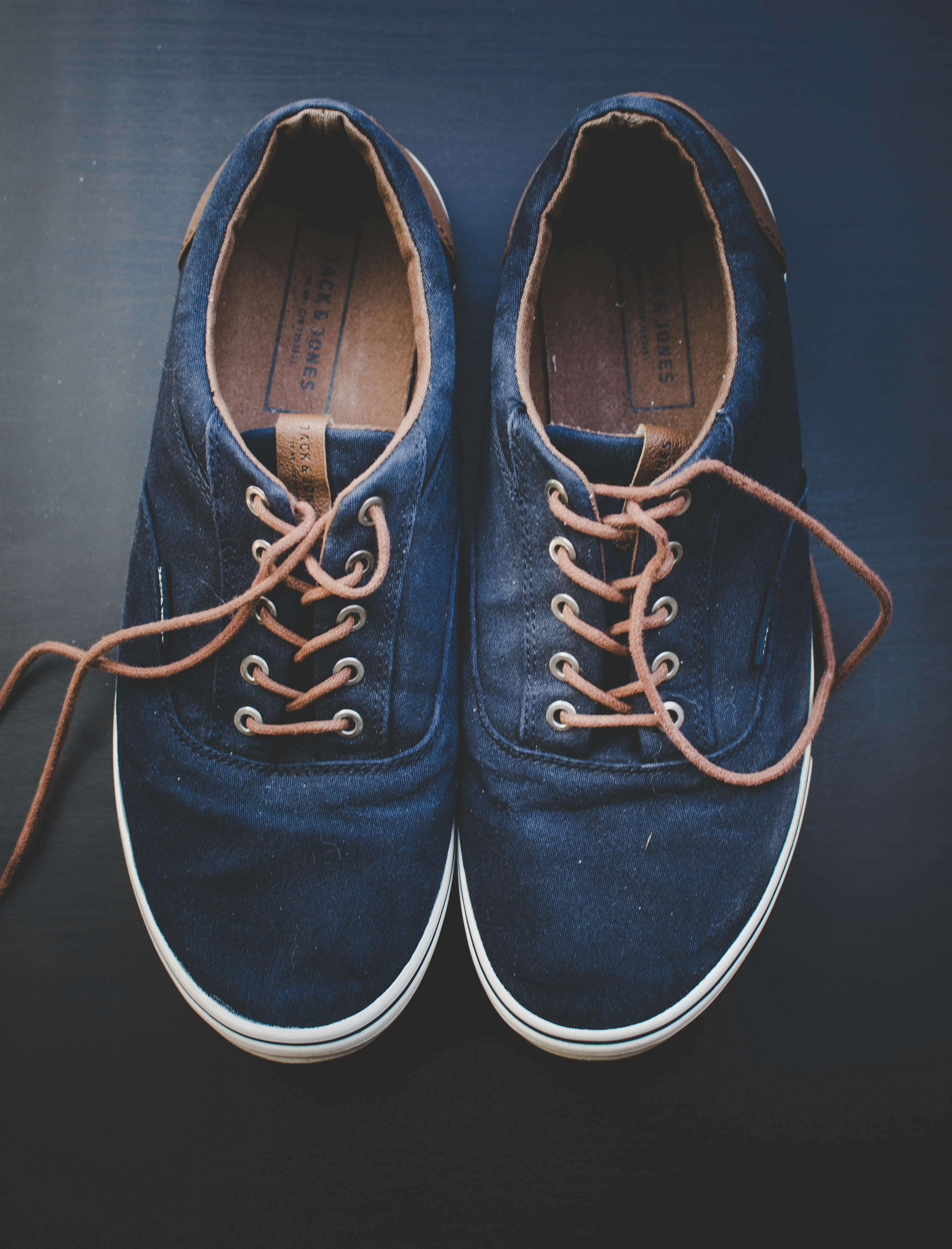 Navy Canvas Sneakers