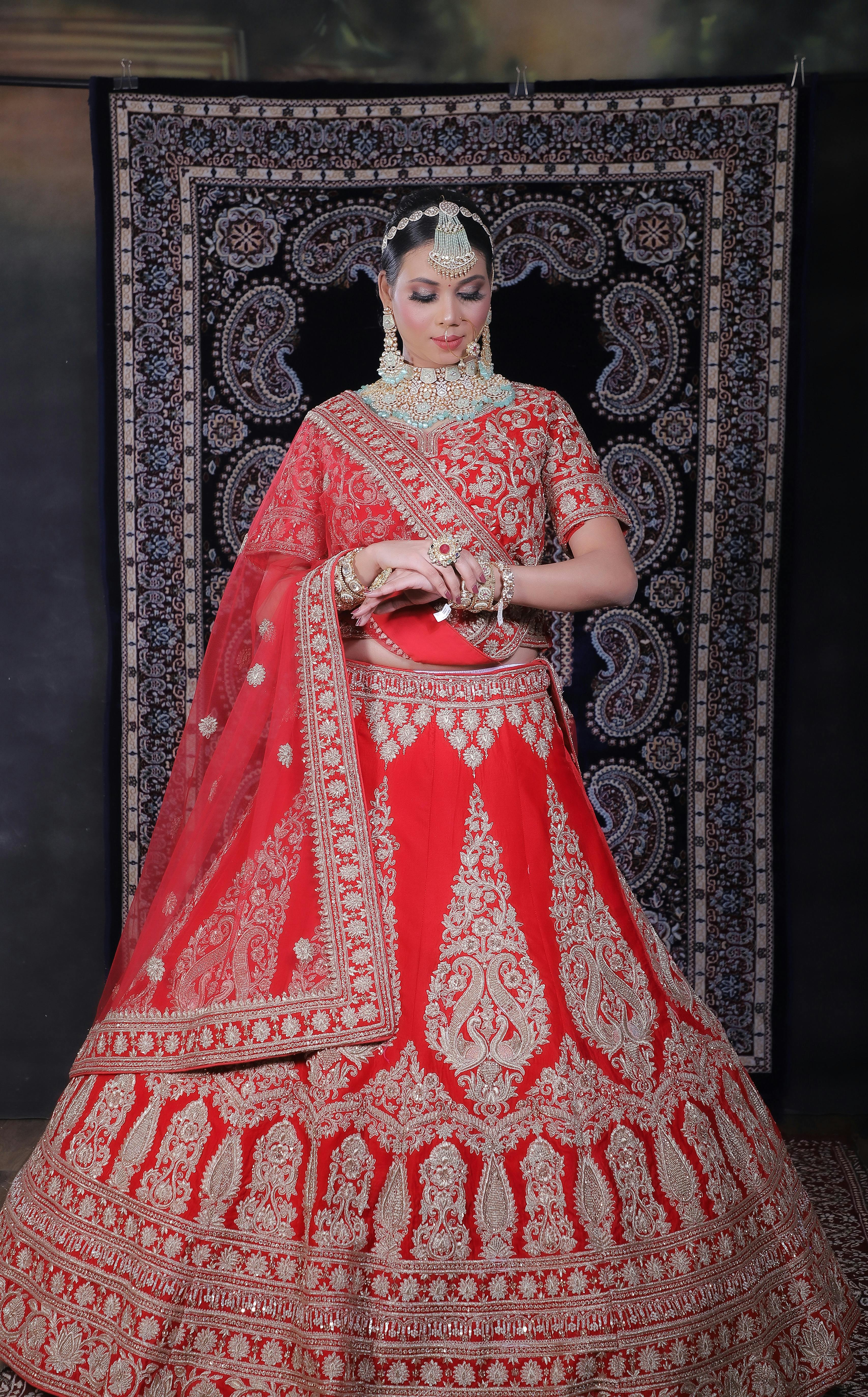 Red Bridal Lehenga