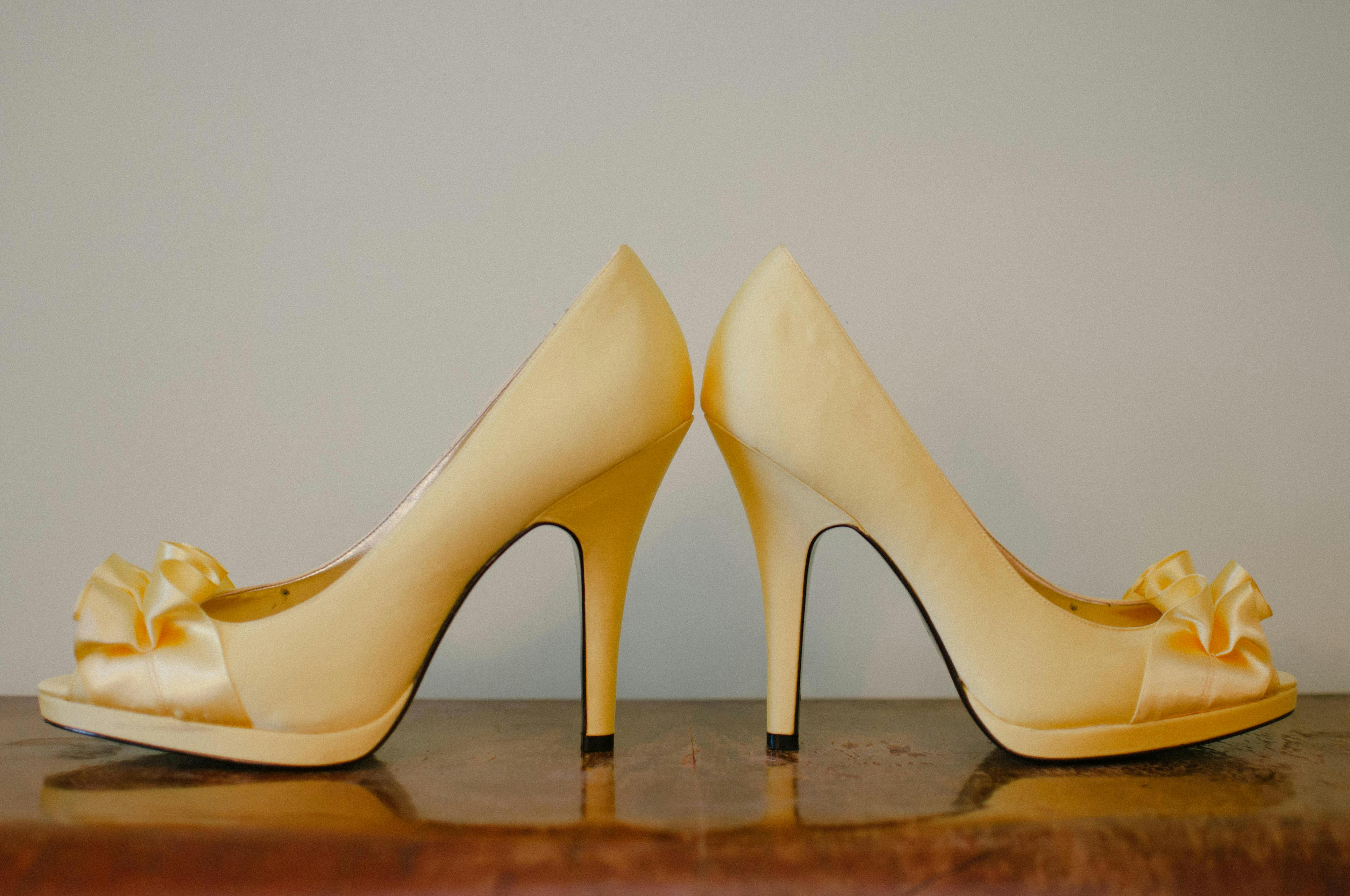 Yellow High Heel Pumps