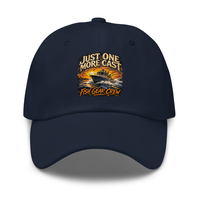 Just One More Cast Dad Hat – Fish Gear Apparel