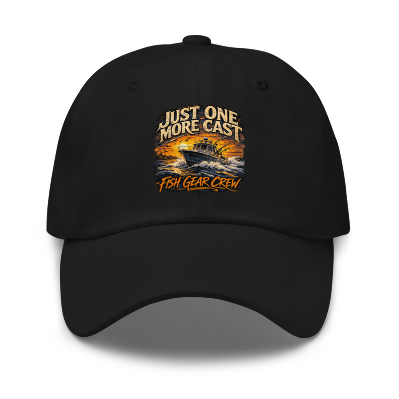 Just One More Cast Dad Hat – Fish Gear Apparel
