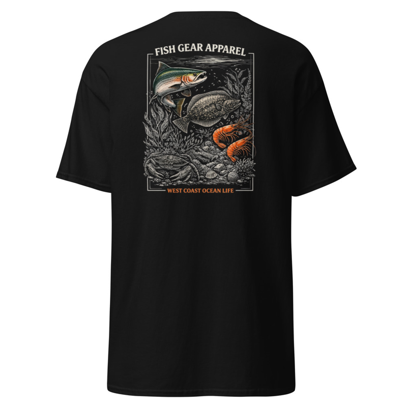 West Coast Ocean Life Fishing Shirt