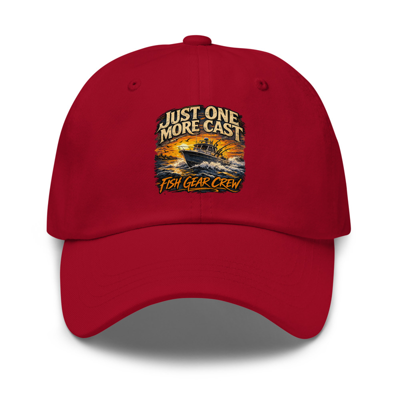 Just One More Cast Dad Hat – Fish Gear Apparel