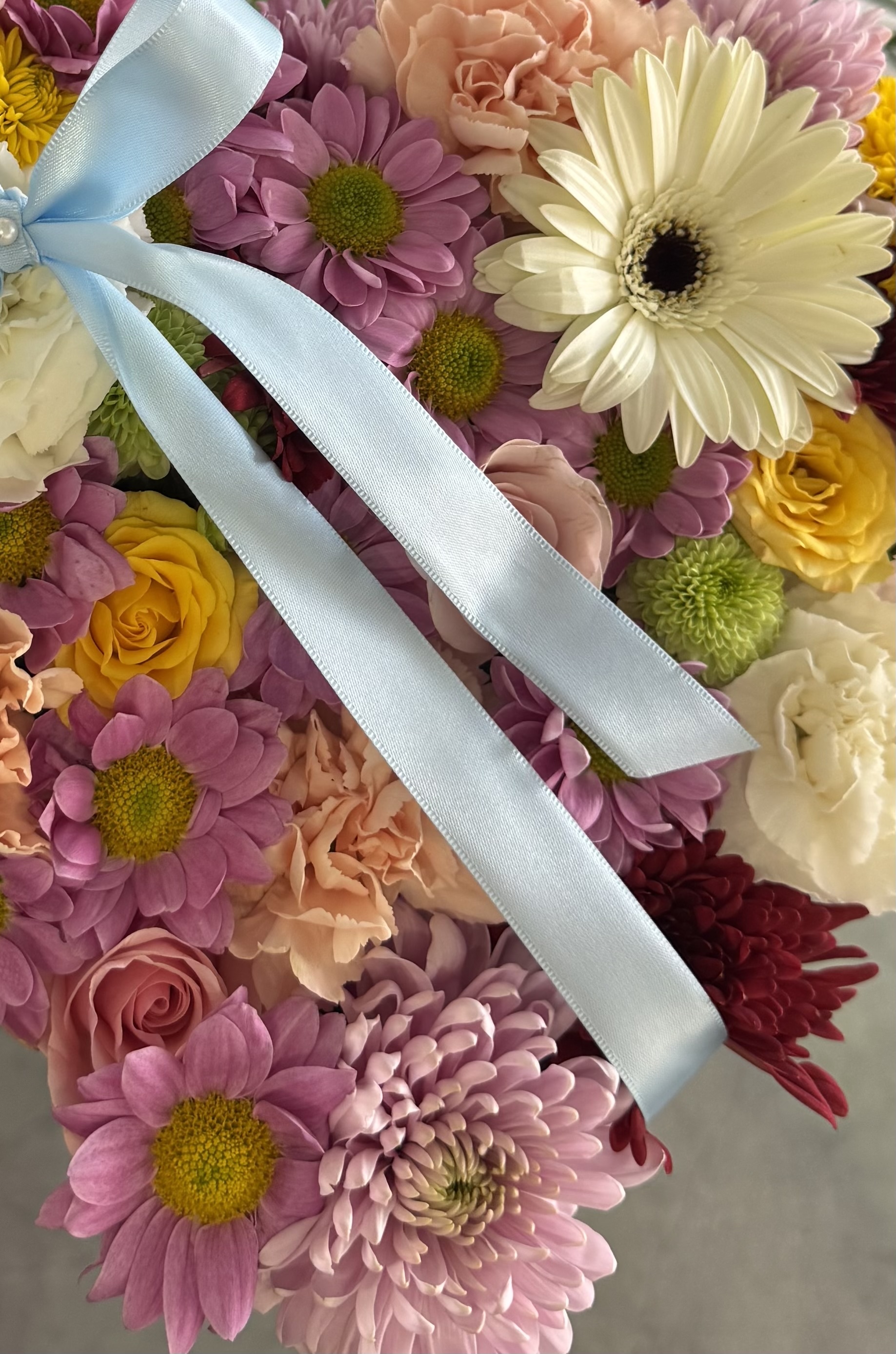 Arreglo Floral En Forma de Corazón