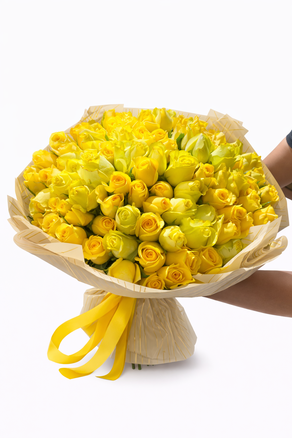 Bouquet de 100 Rosas Amarillas