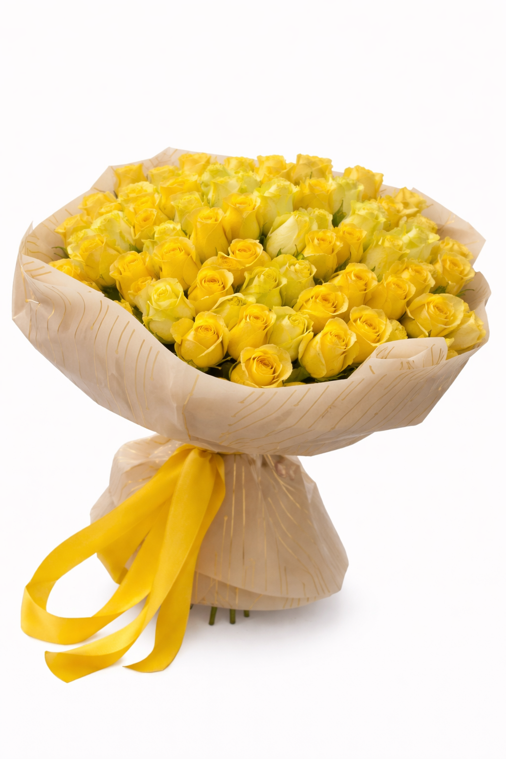 Bouquet de 100 Rosas Amarillas