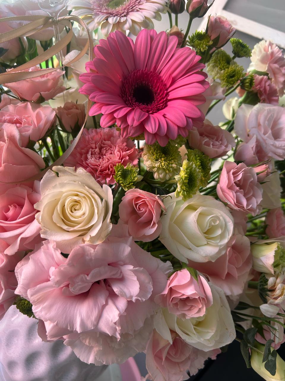 Arreglo Floral Rosa Pastel