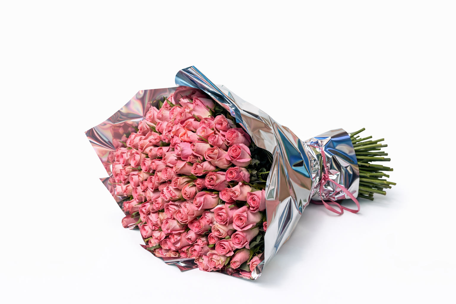 Bouquet de 100 Rosas Rosas