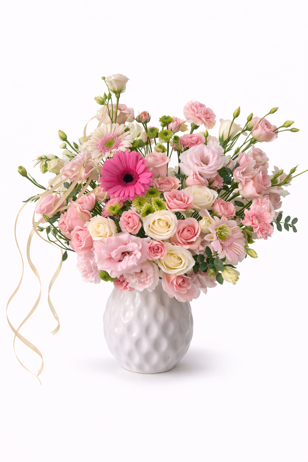 Arreglo Floral Rosa Pastel